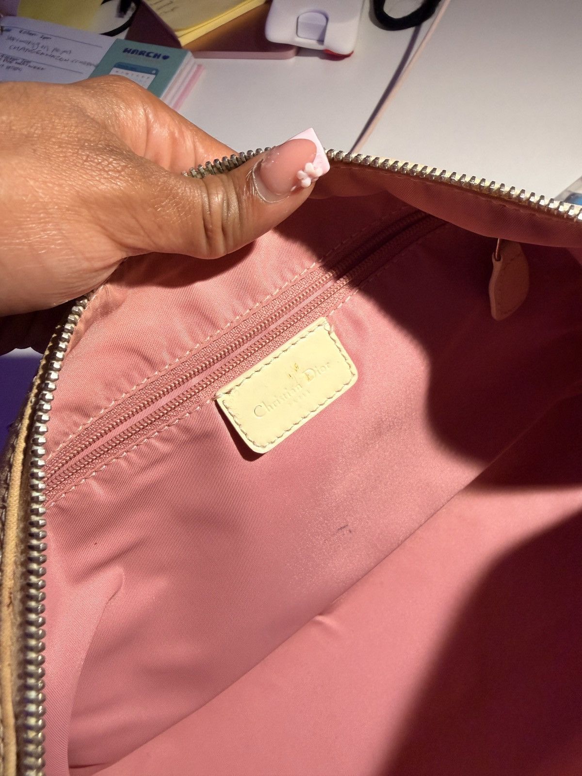 Dior PINK dior boston purse Size ONE SIZE - 11 Thumbnail