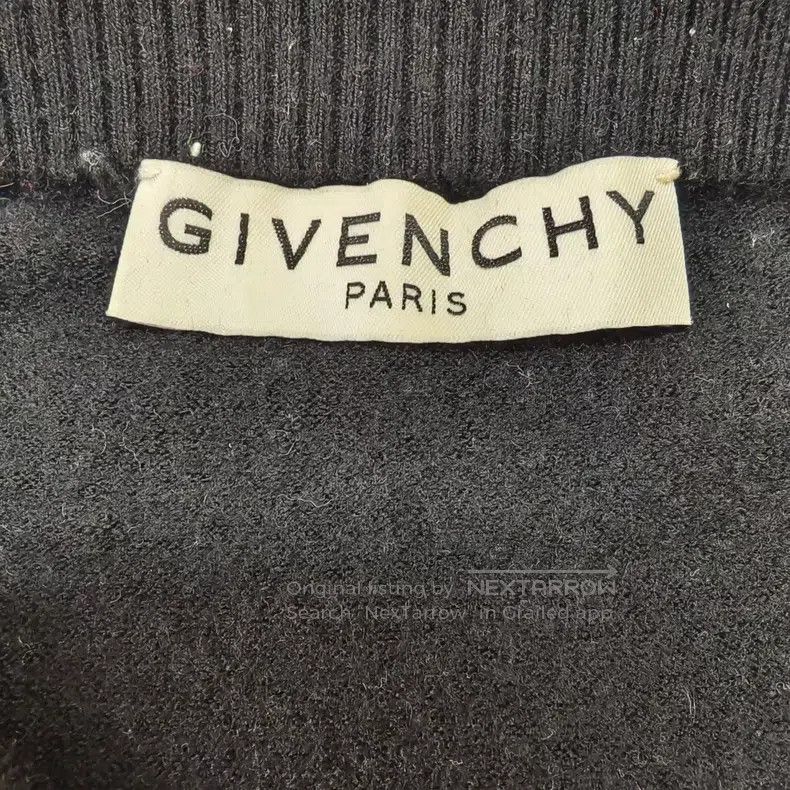Givenchy Givenchy Letter Logo Embroidered Crewneck Wool Sweater (Me Size US XL / EU 56 / 4 - 4 Thumbnail