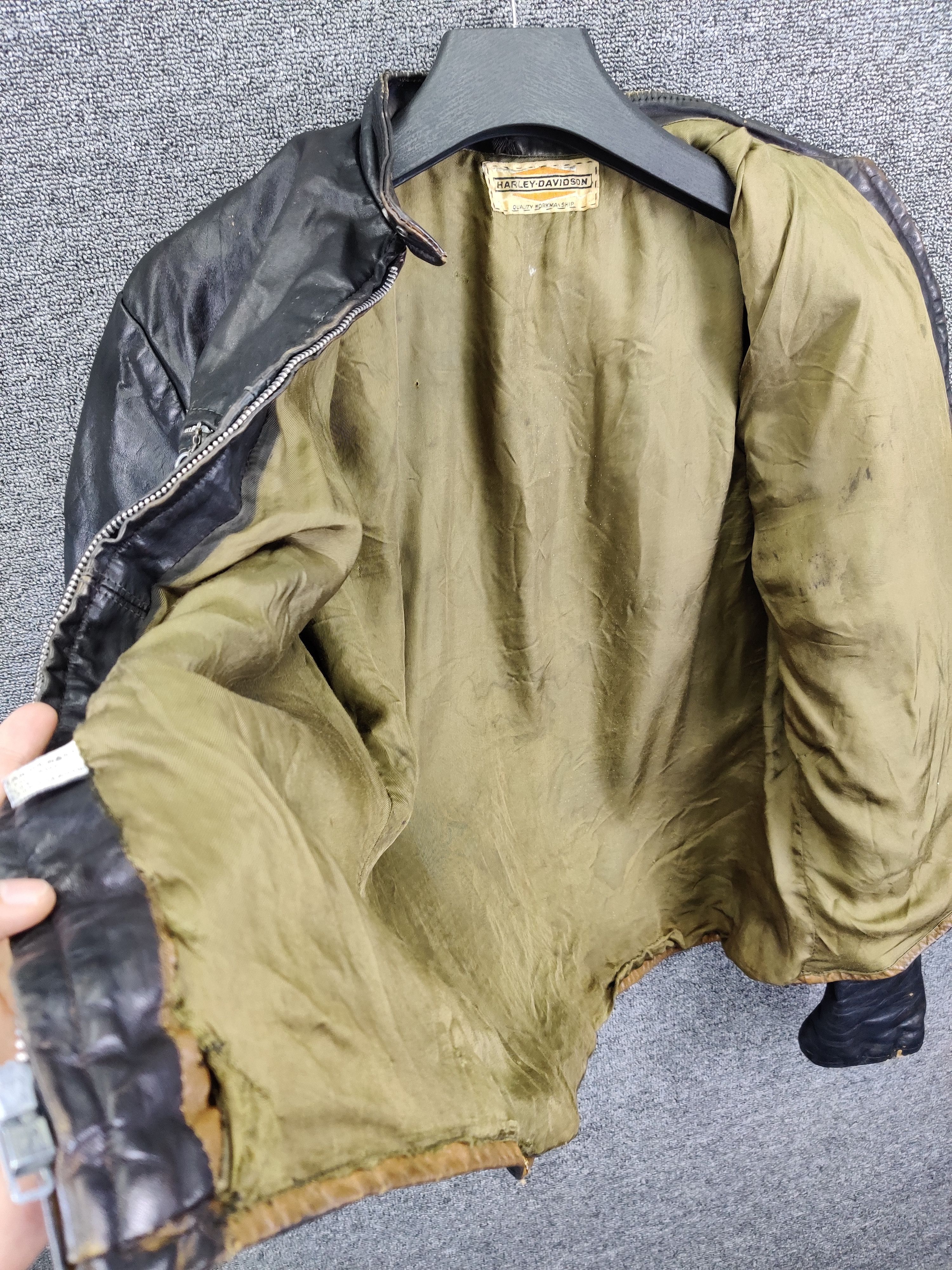 Harley Davidson Vintage 90s Harley Davidson Leather Motorcycle Bikers Jacket Size US M / EU 48-50 / 2 - 11 Thumbnail