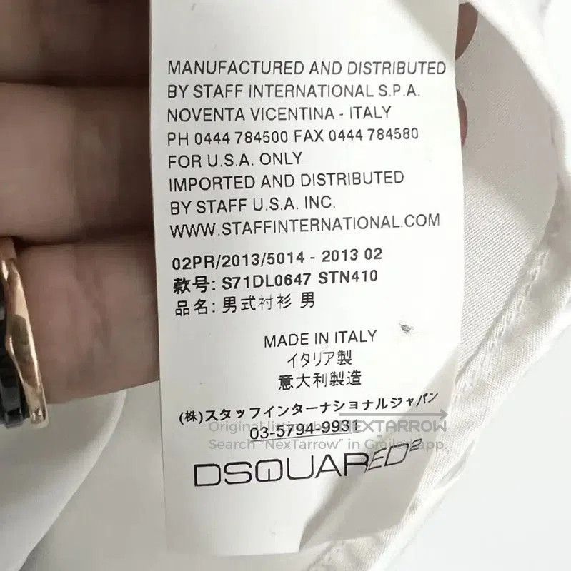 Dsquared2 DSQUARED2 Men's Wool Blend Embroidered Shirt . Size US M / EU 48-50 / 2 - 6 Thumbnail