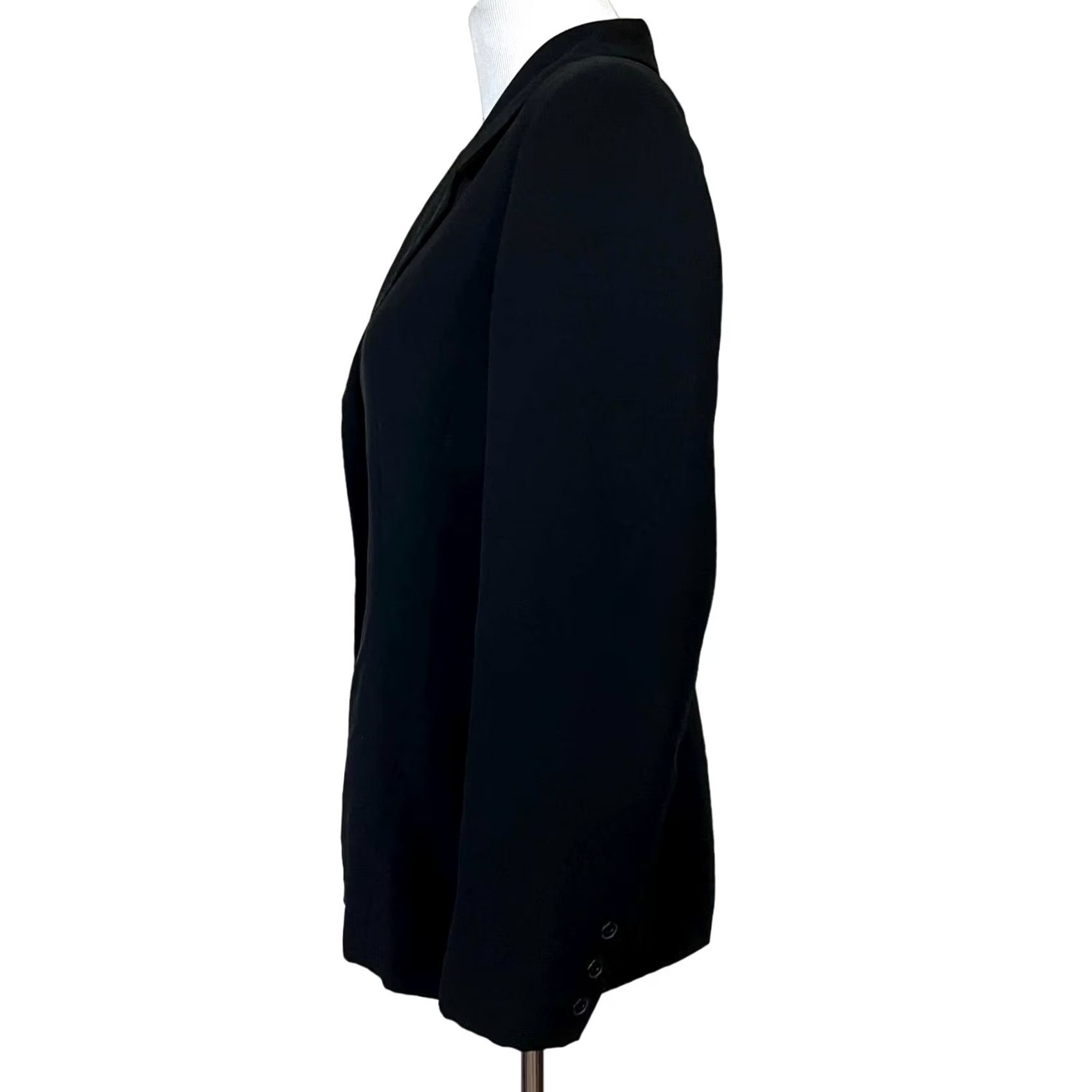 Mary McFadden Mary McFadden Blazer Jacket Black Button Front Sz 10 Womens Shirt Blazer Size L / US 10 / IT 46 - 4 Thumbnail