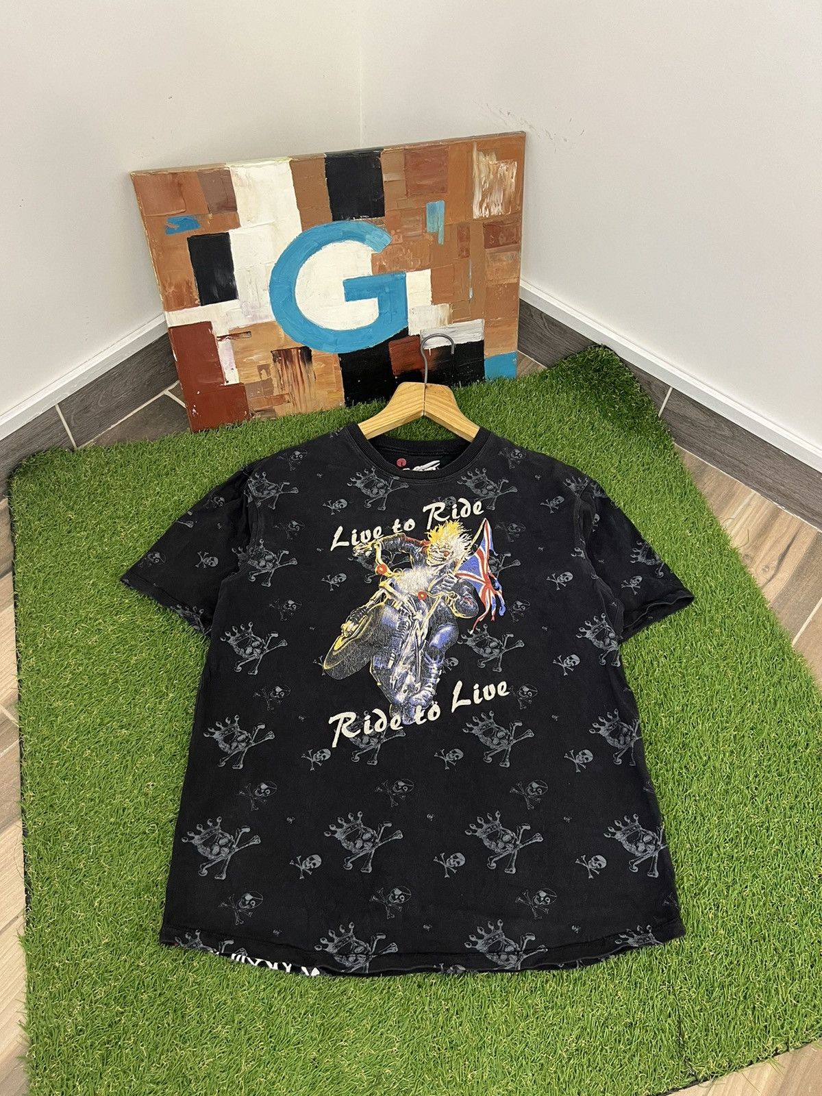 Vintage 🔥 Vintage Y2K Ringspun Avant Garde Gothic Religion Tee Rare Size US L / EU 52-54 / 3 - 1 Thumbnail