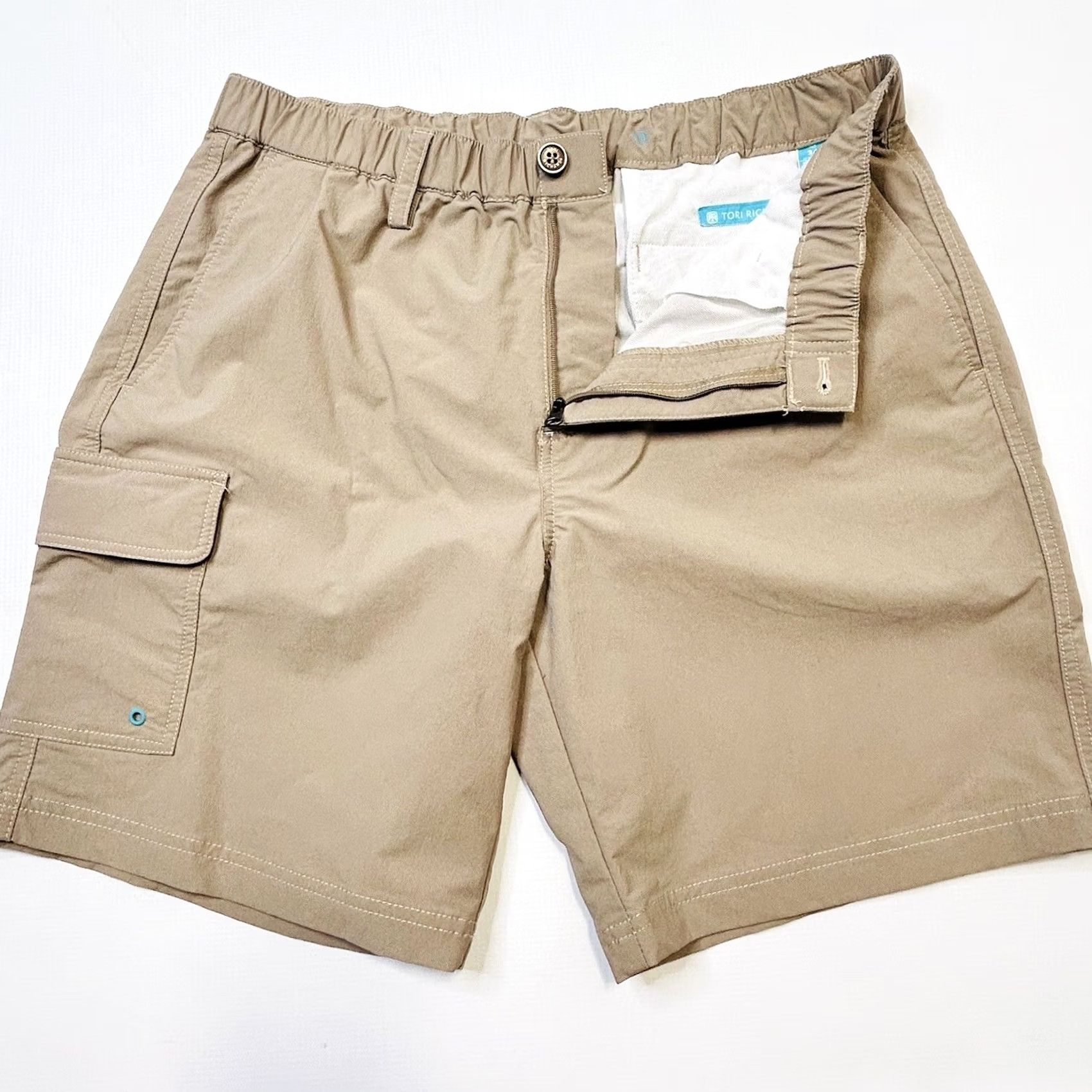 Tori Richard Tori Richard Tradewind Shorts Board Shorts Men 34 Beige Nylon Polyester Spandex Quick Dry Lightweight Beach Boating 90s? Size US 34 / EU 50 - 5 Thumbnail