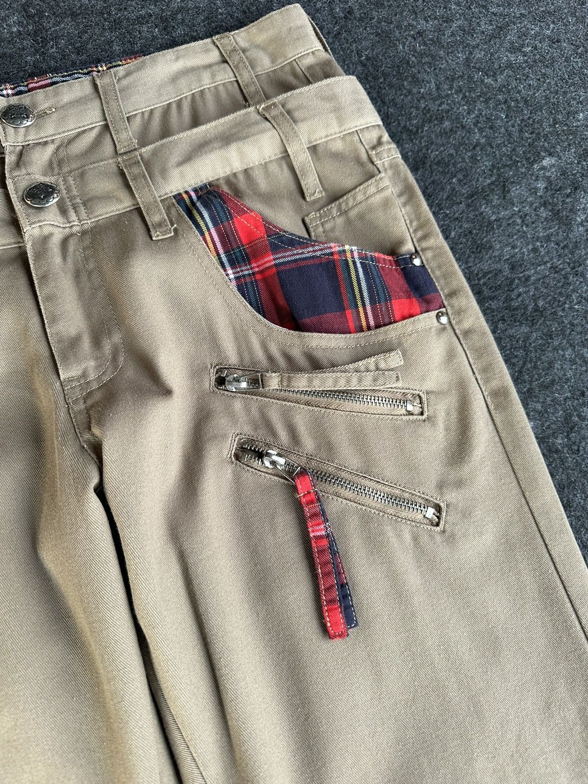 Beauty Beast × Japanese Brand × PPFM Spinash Double Waist Brown Soft Denim D469 Size US 32 / EU 48 - 11 Thumbnail
