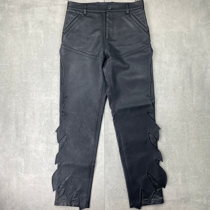 Y/Project Y/Project Flames SS21 Runway Faux-Leather Pants | Grailed