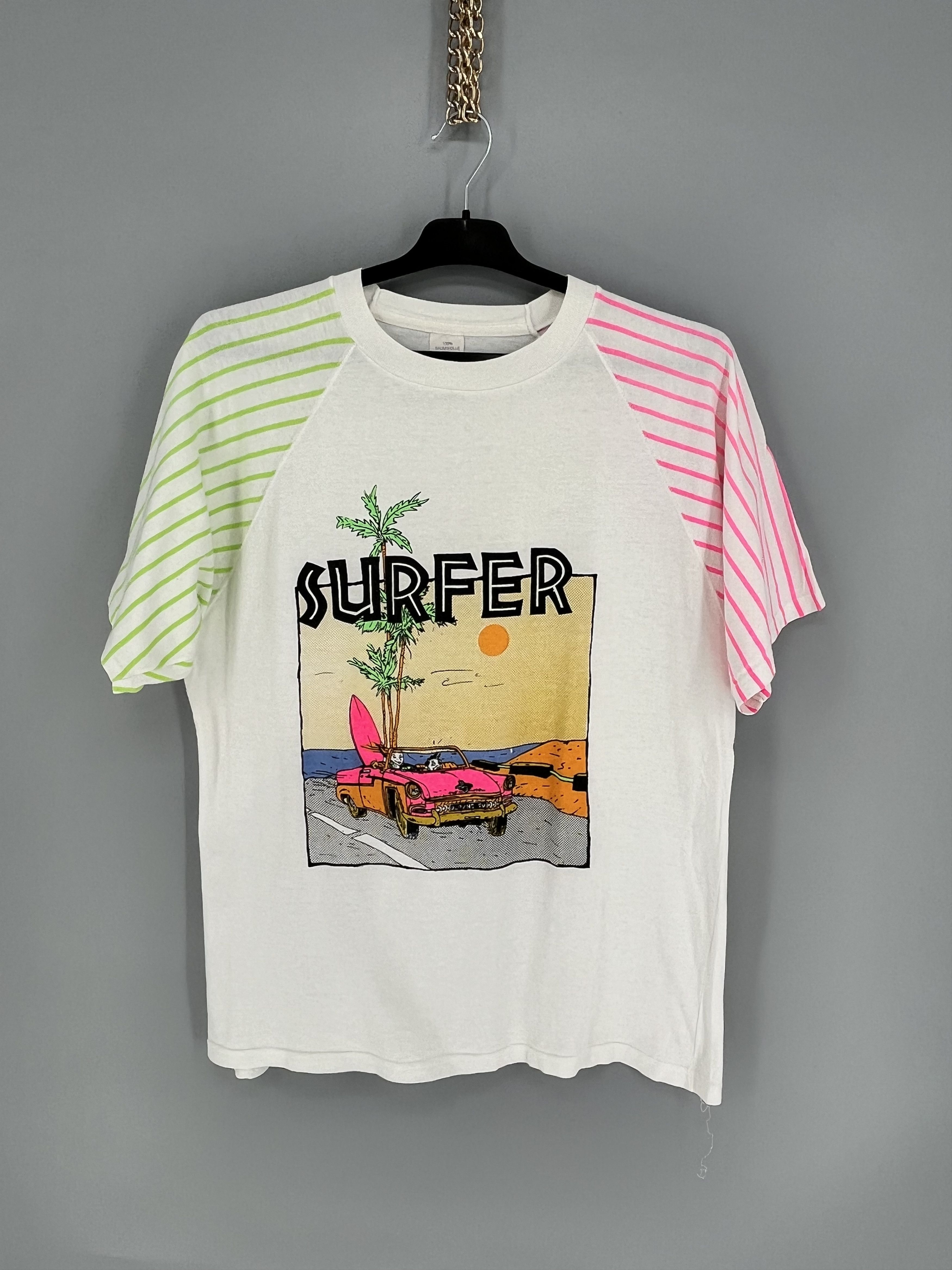 Vintage Vintage 90s Rare Crazy Surfer Skater Style Boot Tee M Size US M / EU 48-50 / 2 - 1 Thumbnail