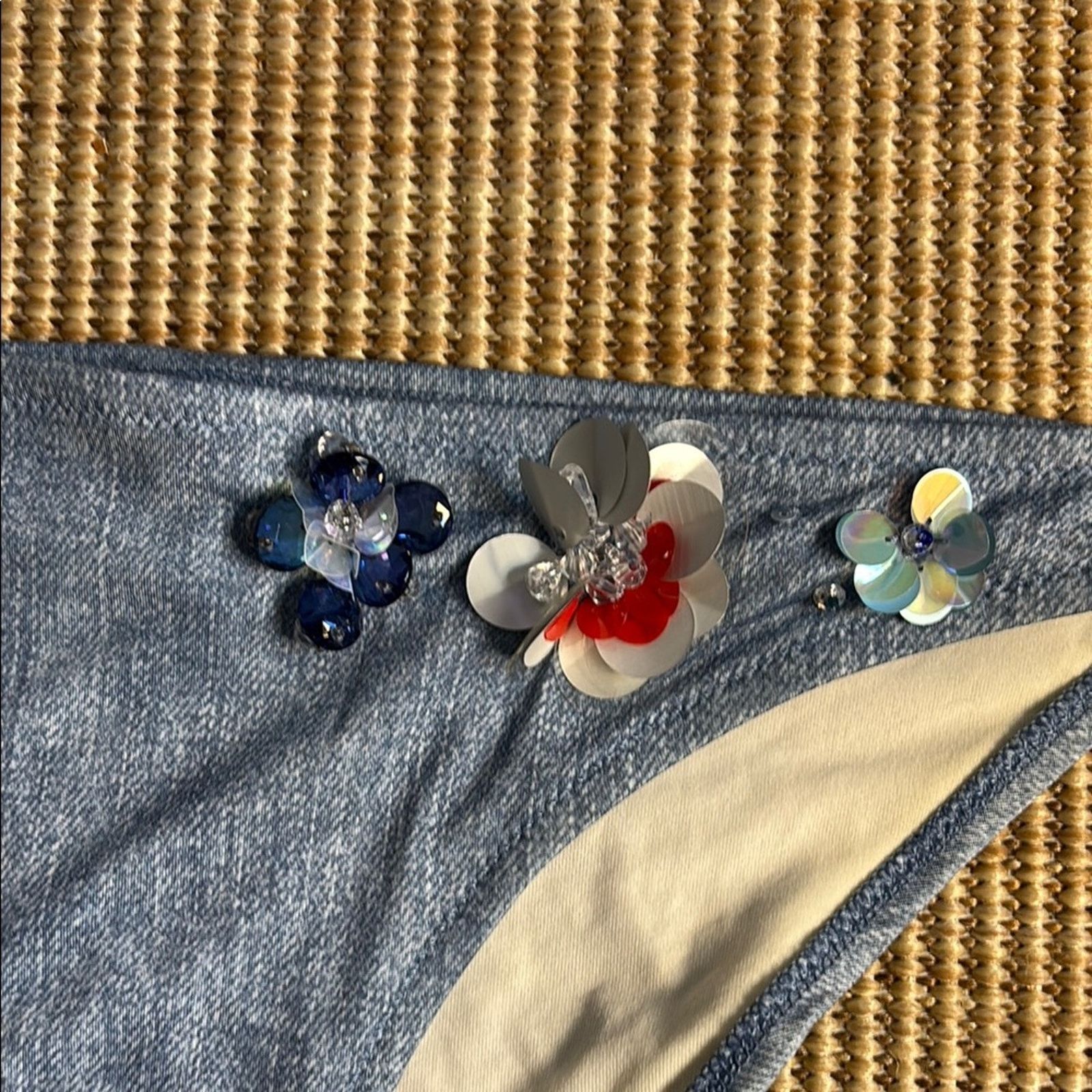 Blumarine NWT Blumarine Blue Denim Bikini Set Swimwear Size M Size ONE SIZE - 11 Thumbnail