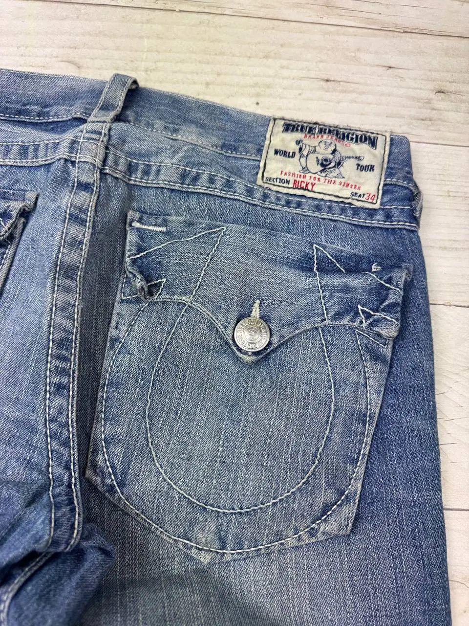 True Religion Vintage True Religion Ricky Baggy Denim Jeans 90s Y2K Size US 36 / EU 52 - 19 Thumbnail
