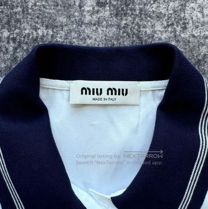 Miu Miu Miu Miu White Cotton Women's Shirt . Size M / US 6-8 / IT 42-44 - 3 Thumbnail