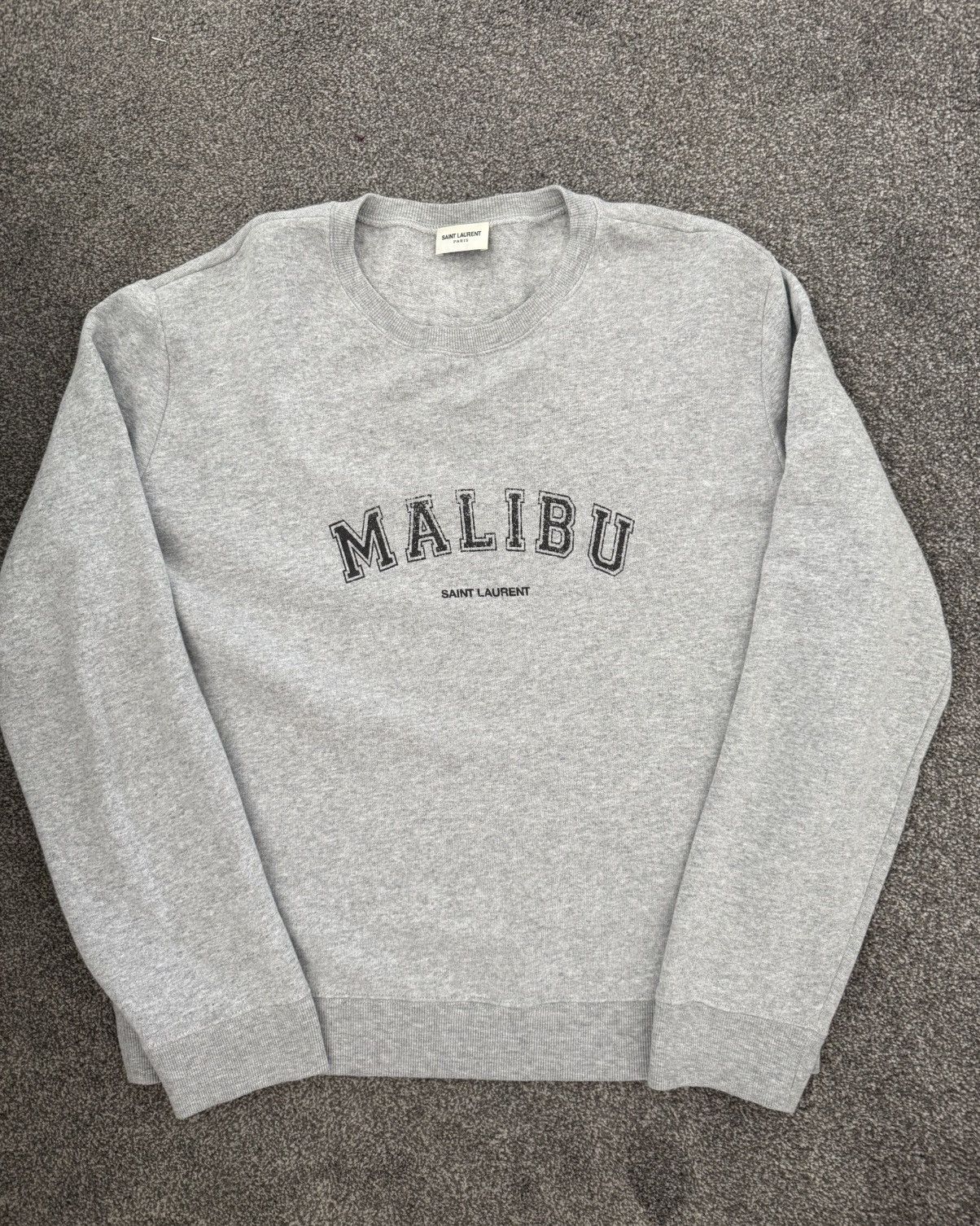 Saint Laurent Paris Iconic Brand NEW Sold Out Malibu Logo Crewneck