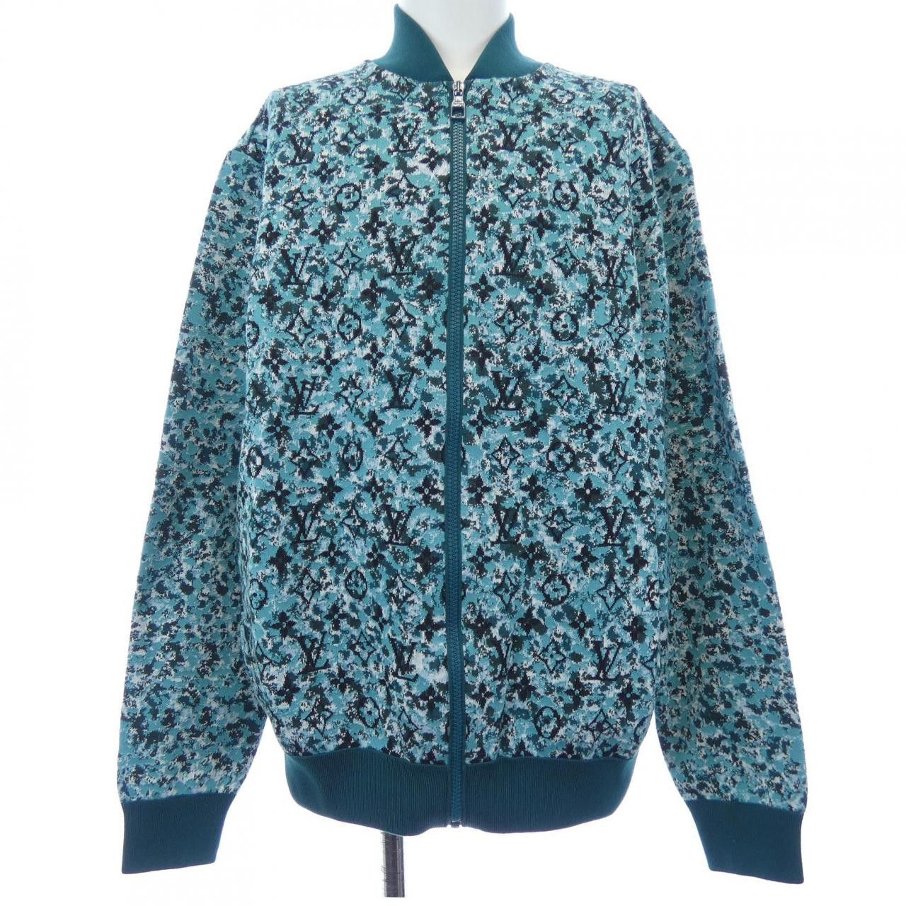 Louis Vuitton Louis Vuitton Louis Vuitton Graphic Cotton Knit Blouson Cotton Outerwear HPN35WZ34 DUTY FREE for USA Size ONE SIZE - 1 Thumbnail