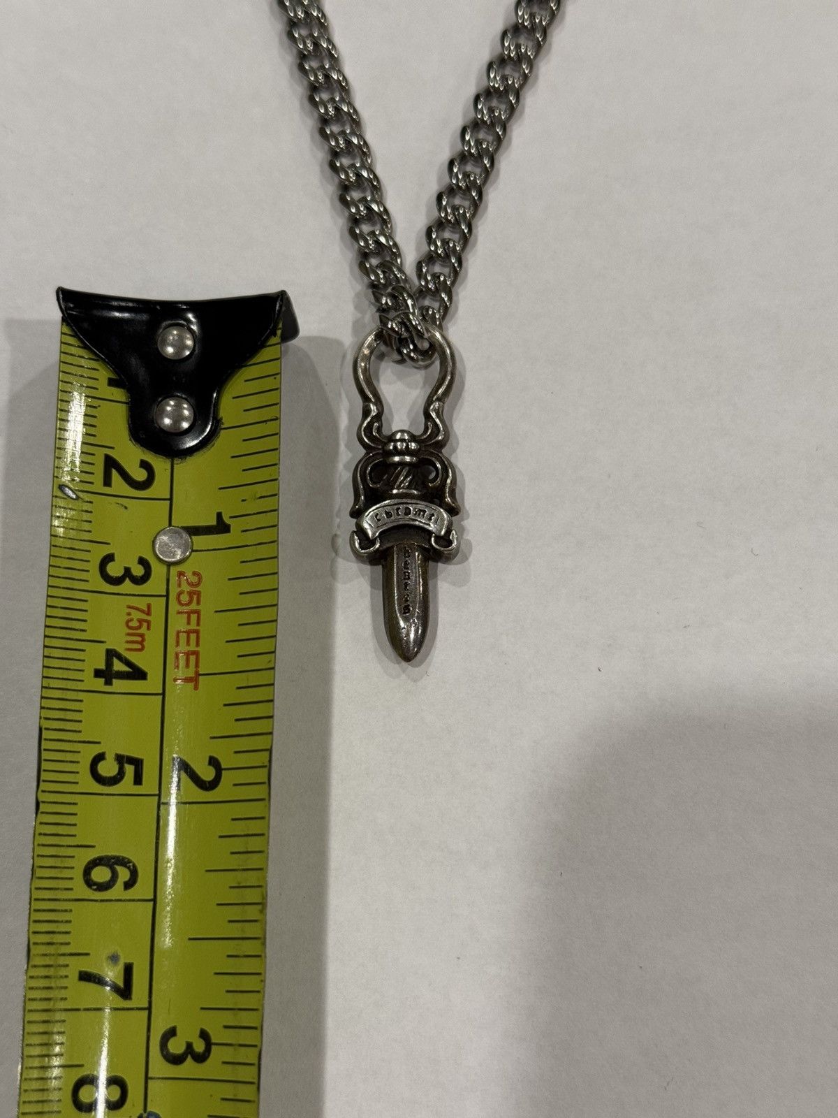 Chrome Hearts Chrome Hearts Dagger Pendant Cuban Link Chain Necklace 925 Size ONE SIZE - 12 Thumbnail