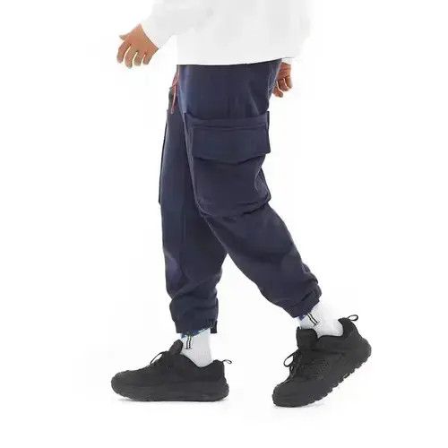 Jean 20AW Indigo Union Japan Navy Big Pockets Cotton Jogger Pants Size US 32 / EU 48 - 2 Thumbnail