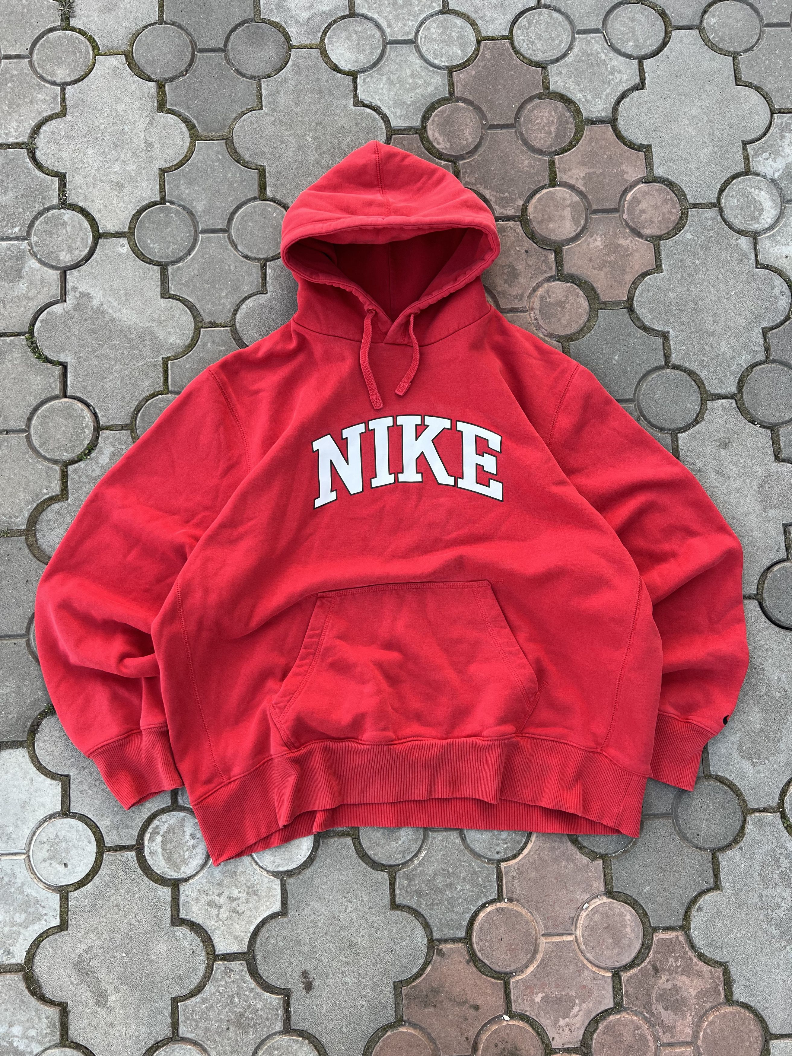 Vintage Nike Spell Out Big Logo Hoodie Y2K USA