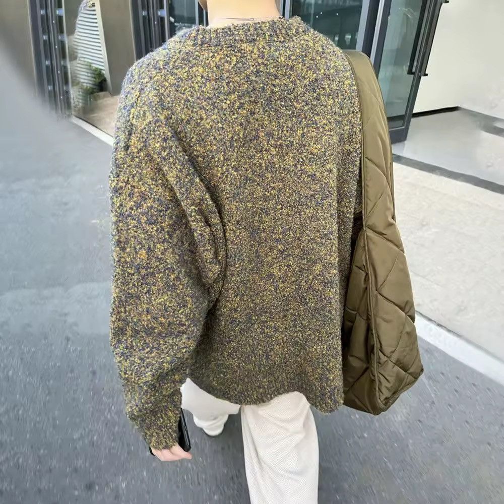 Designer × Vintage Knitted Streetwear Contrast Casual Sweater Jumper Retro Size US L / EU 52-54 / 3 - 4 Thumbnail