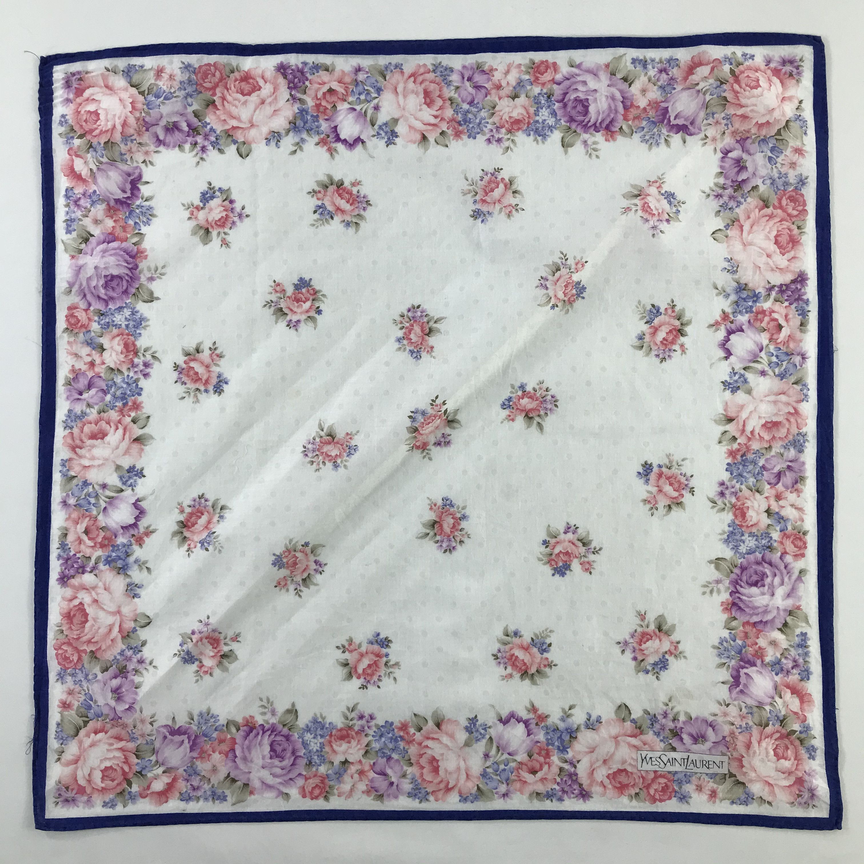 Vintage × Yves Saint Laurent Yves Saint Laurent Bandana / Handkerchief /Neckerchief -S596 Size ONE SIZE - 1 Thumbnail