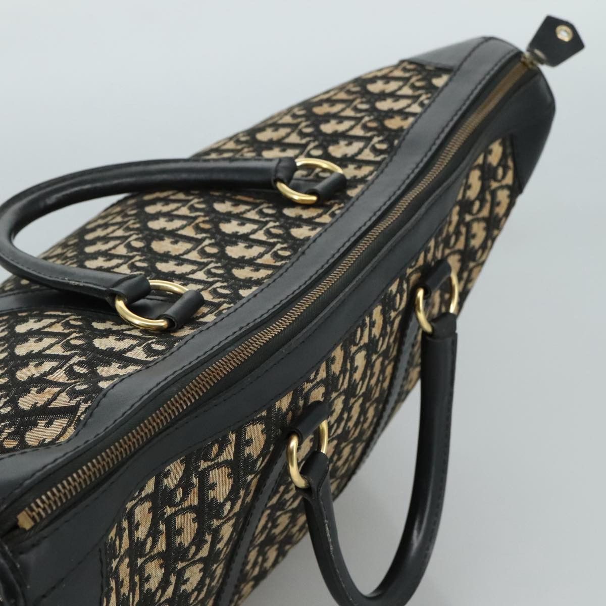 Dior DIOR Trotter Canvas Boston Bag Navy Size ONE SIZE - 6 Thumbnail