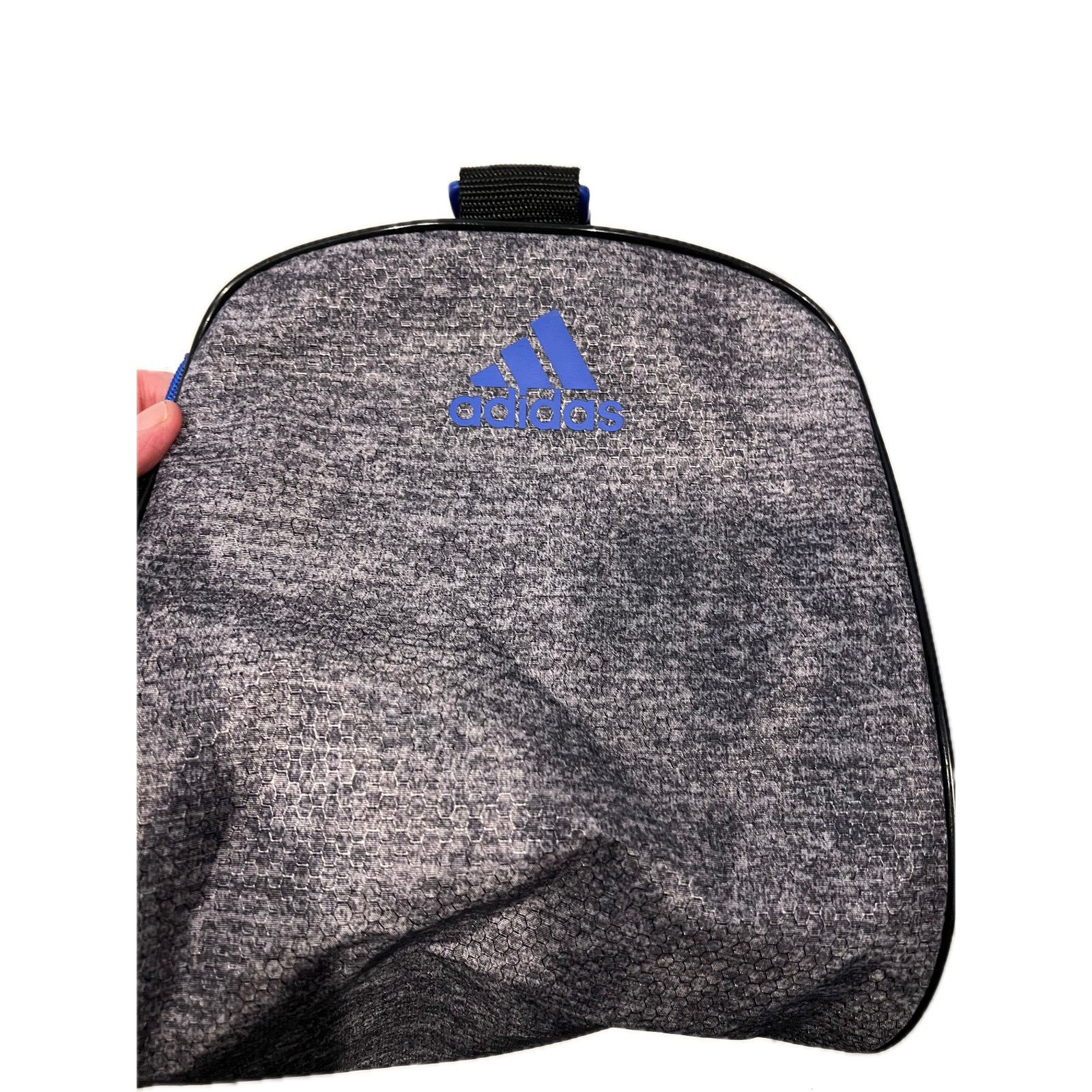 Adidas Adidas Defender Small 16"x10"x8" Black Blue Duffel Gym Bag Size ONE SIZE - 6 Thumbnail