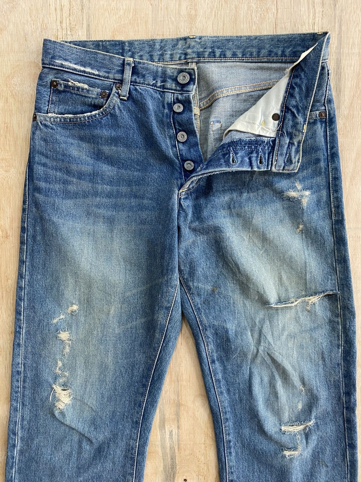 Journal Standard Journal Standard Indigo Distressed Jeans Size US 31 - 3 Thumbnail