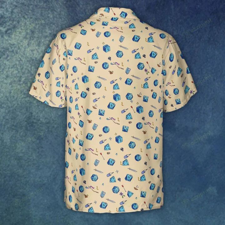 Other RPG DND DICES PATTERN HAWAIIAN SHIRT Size US L / EU 52-54 / 3 - 4 Thumbnail