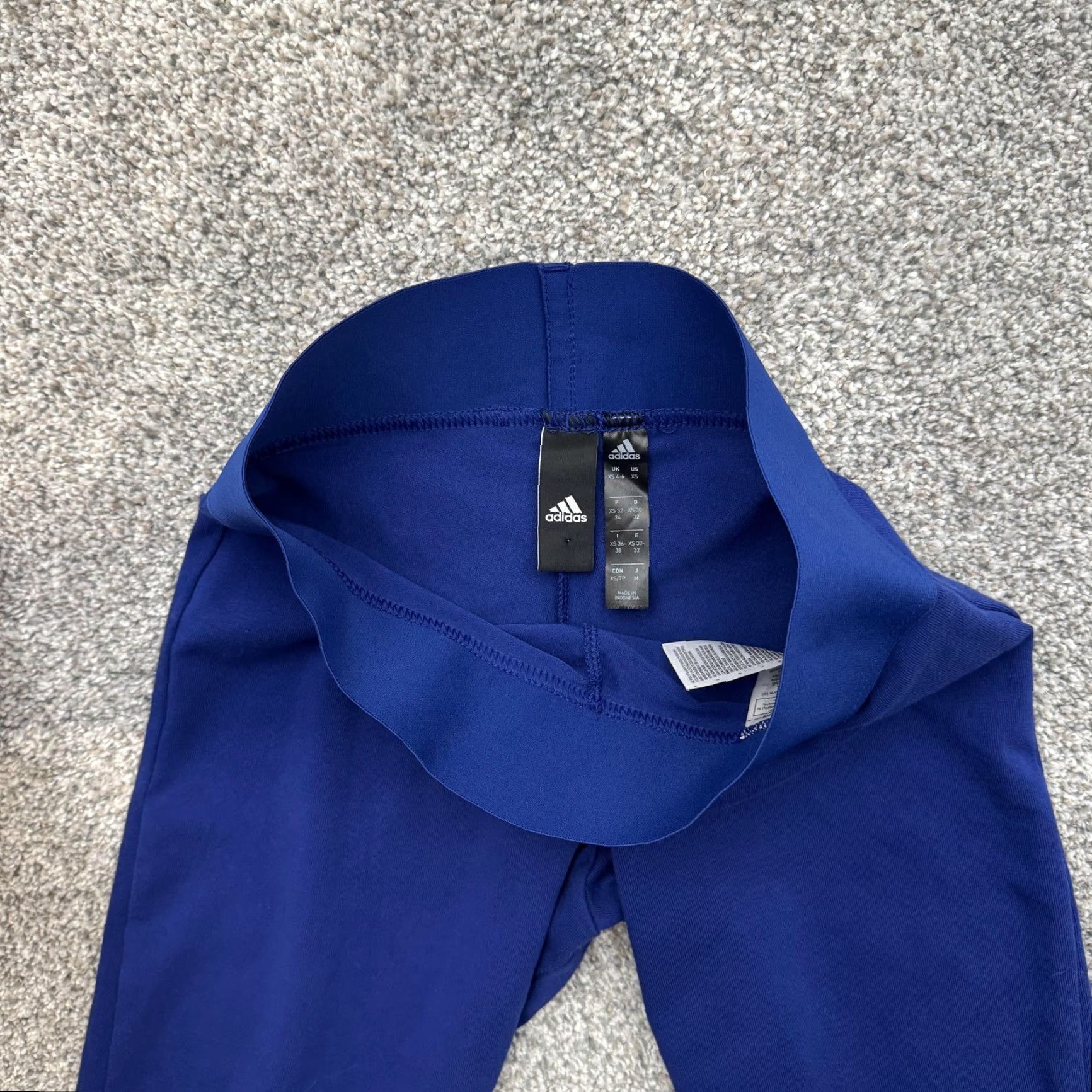 Adidas Adidas Leggings XS Activewear Women Regular Ankle Blue Reflective Breathable Stretch Yoga Running Gym Training Size 26" / US 2 / IT 38 - 6 Thumbnail