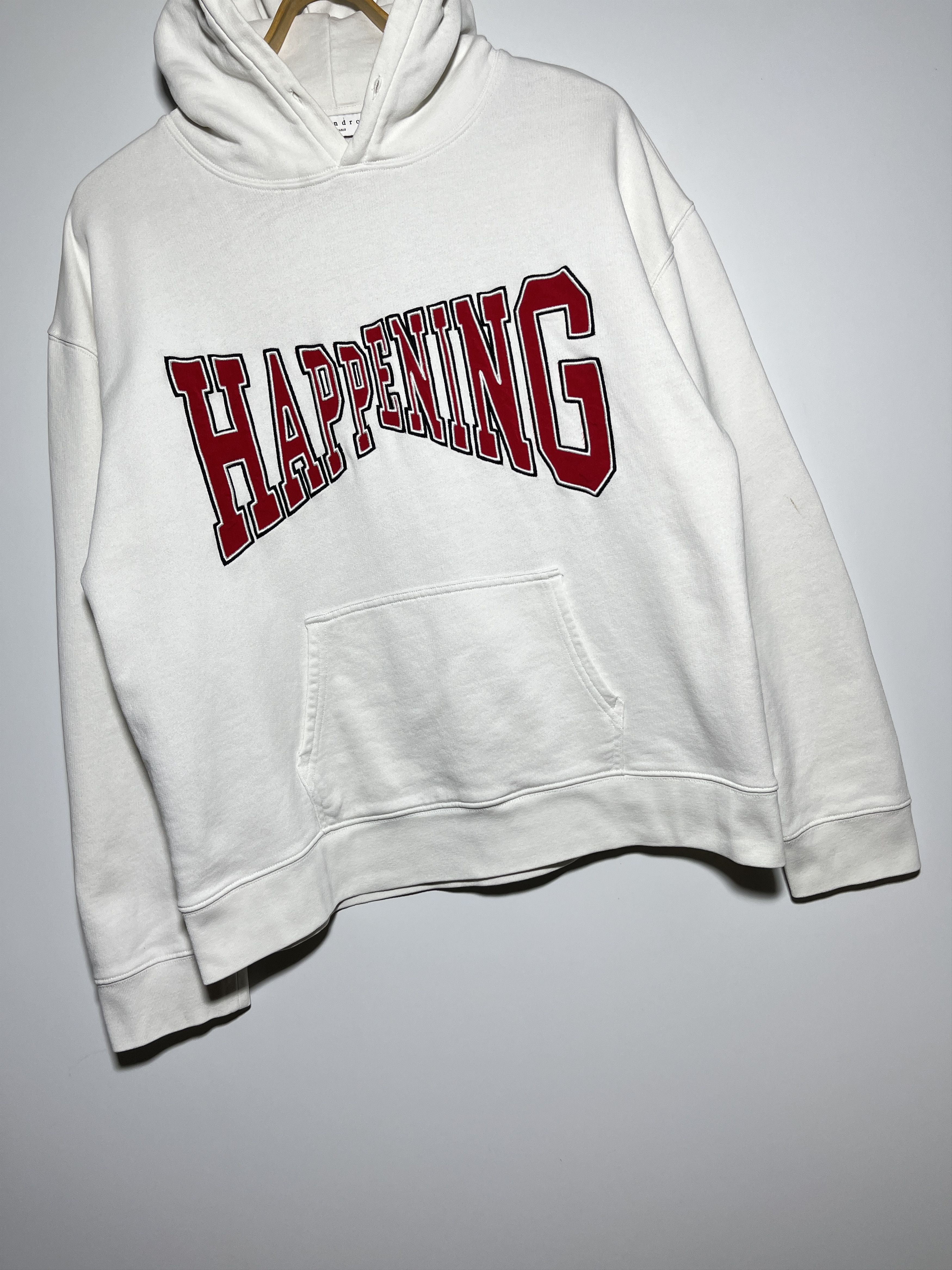 Sandro Sandro Women's Happening White Hoodie Size L Size L / US 10 / IT 46 - 4 Thumbnail