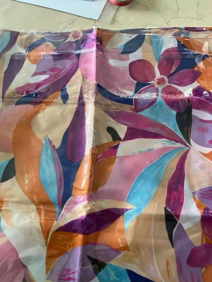 Japanese Brand ✨Elegant Bandana Square Scarf Silky Satin Print Size ONE SIZE - 5 Thumbnail