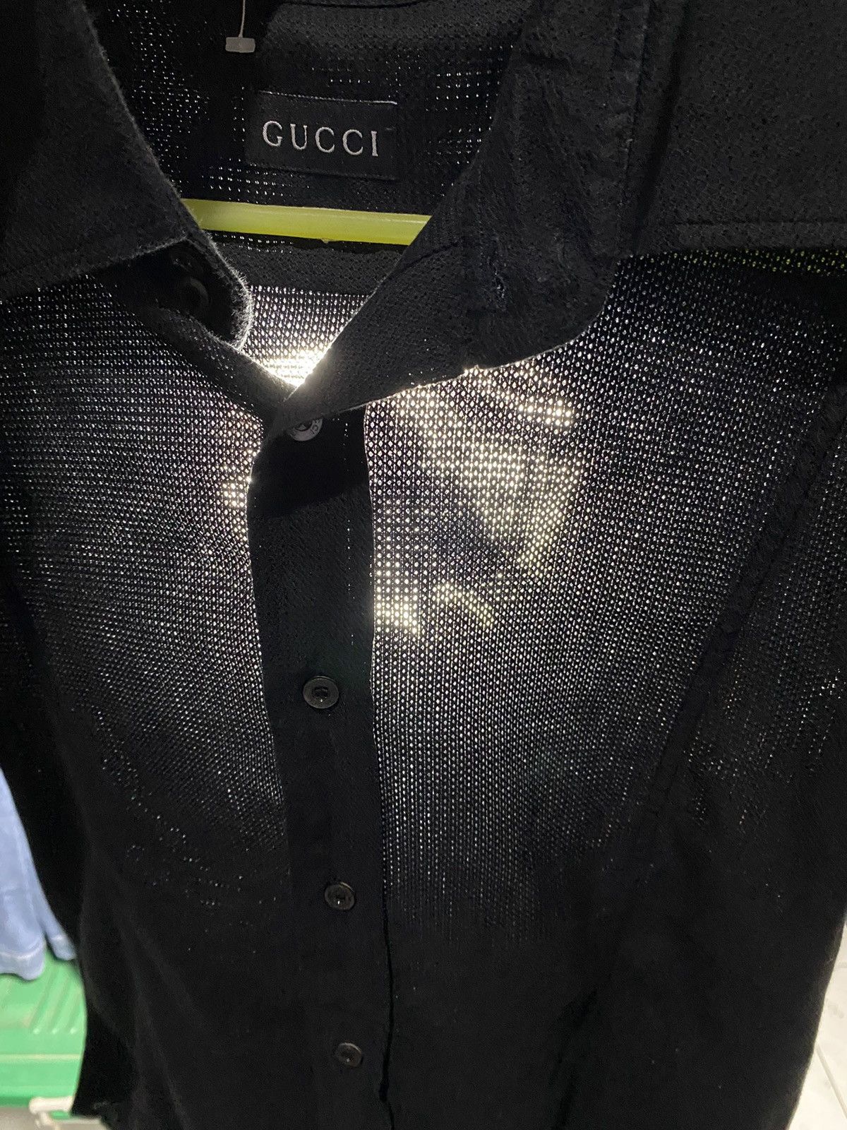 SS97 Gucci by Tom Ford Textured Mesh Polo