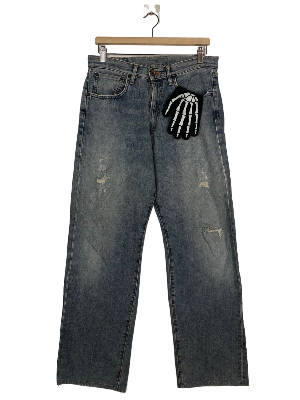 Edwin 🔥90’s VINTAGE SELVEDGES DENIM JEANS EDWIN 505X JAPAN Size US 30 / EU 46 - 1 Thumbnail