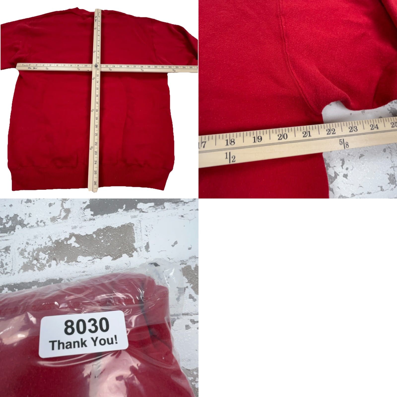 Jerzees VINTAGE Jerzees Sweatshirt Mens Large Red Crew Neck 90s 50/50 Fleece Heavyweight All Seasons Pullover Classic Hipster Retro American Style Size US L / EU 52-54 / 3 - 8 Thumbnail