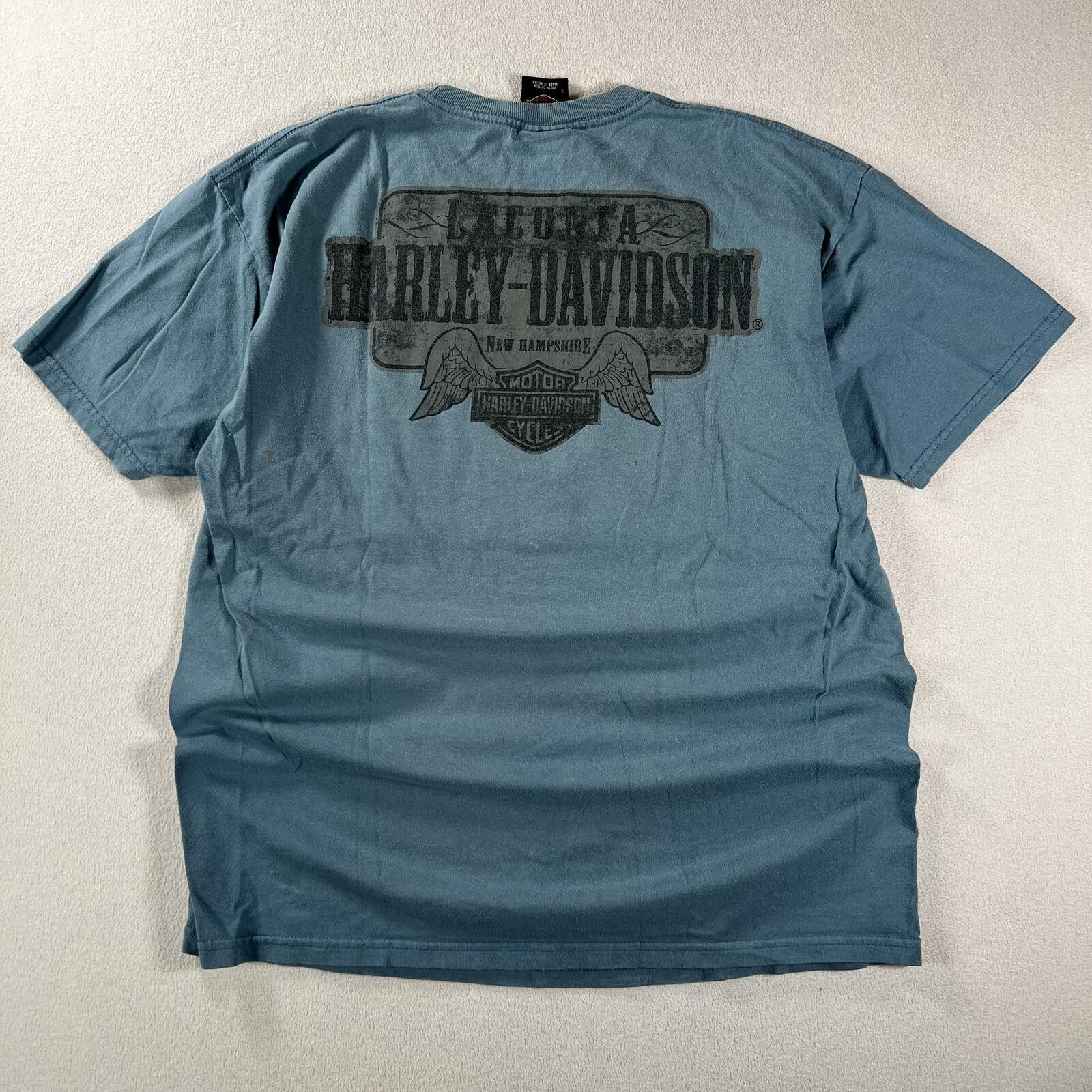 Harley Davidson Vintage Harley Davidson Female Biker New Hampshire Tee Size US L / EU 52-54 / 3 - 7 Thumbnail