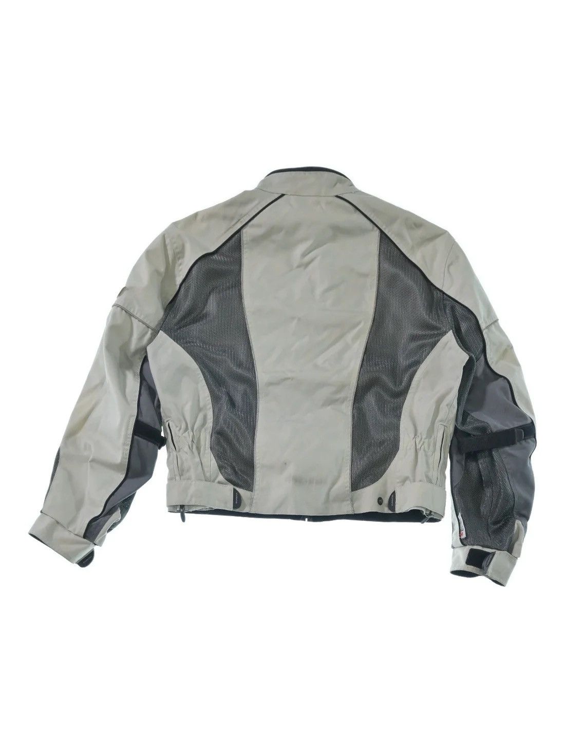 Vintage White/grey/silver mesh biker jacket fits like M Size US M / EU 48-50 / 2 - 2 Thumbnail