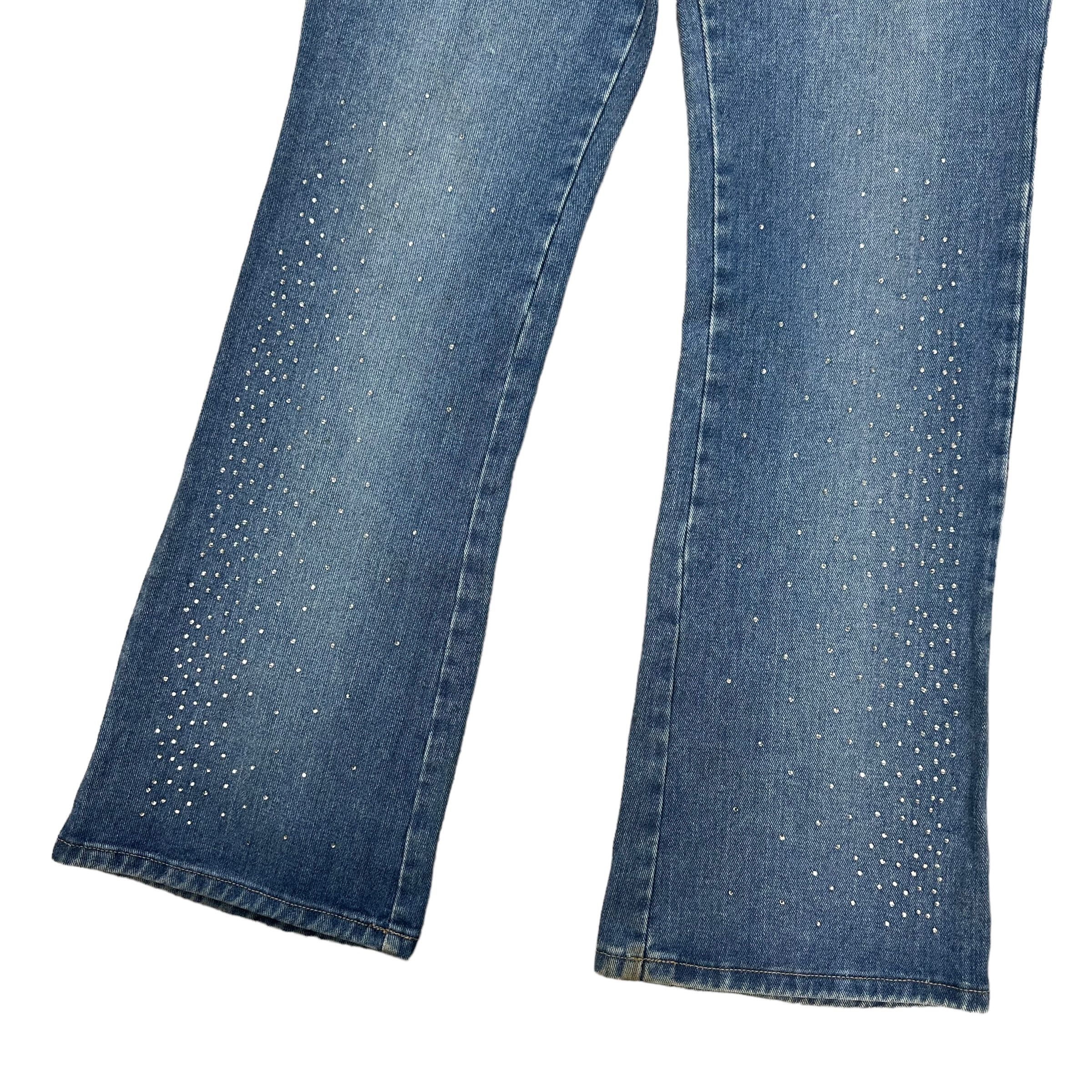 Vintage C'EST TOI JEANS USA BEADED JEANS STRAIGHT CUT #8859-032 Size 32" / US 10 / IT 46 - 6 Thumbnail