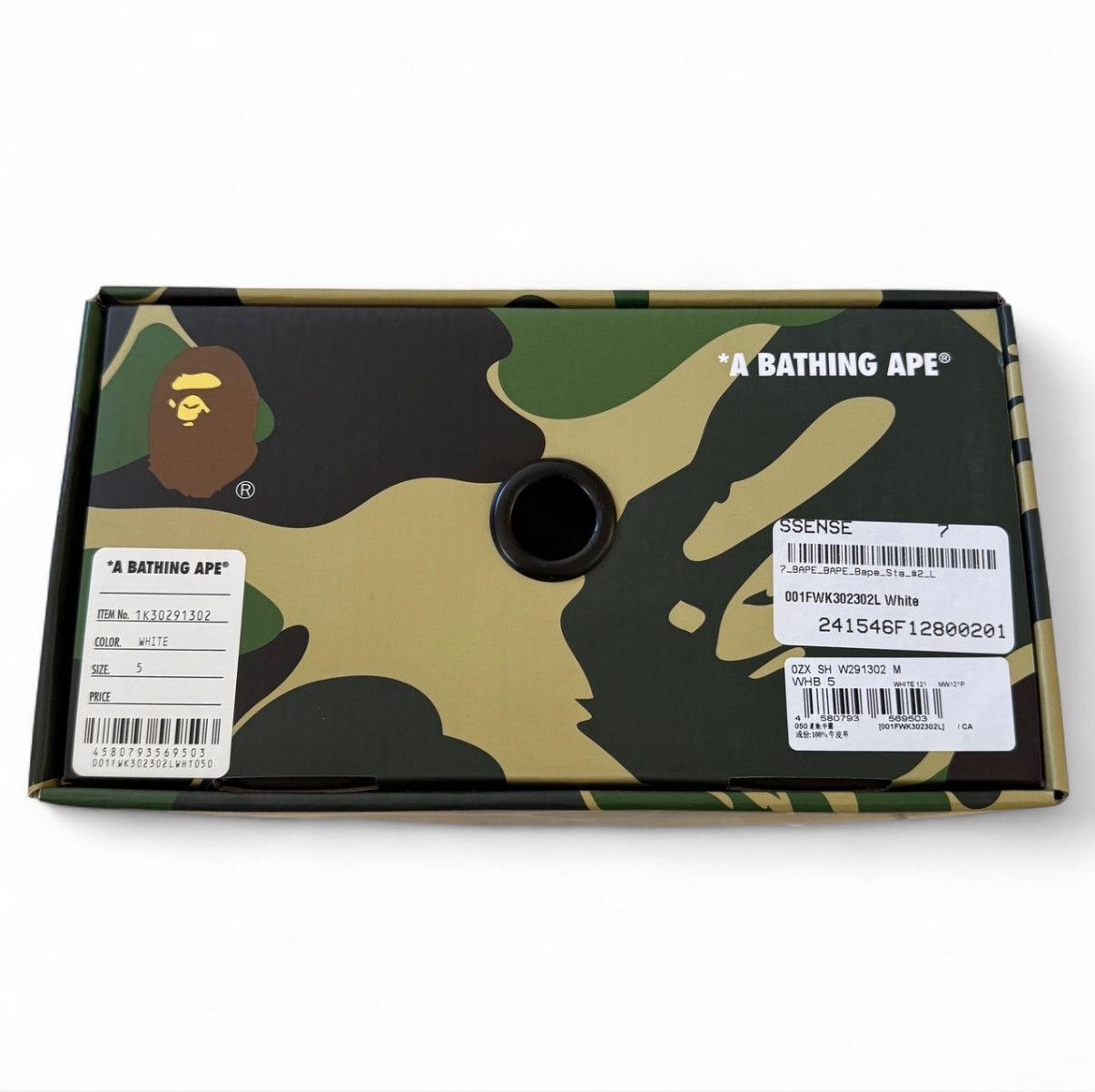 Bape Patent leather Bapesta #2 in white with black logo Size US 6.5 / IT 36.5 - 7 Thumbnail