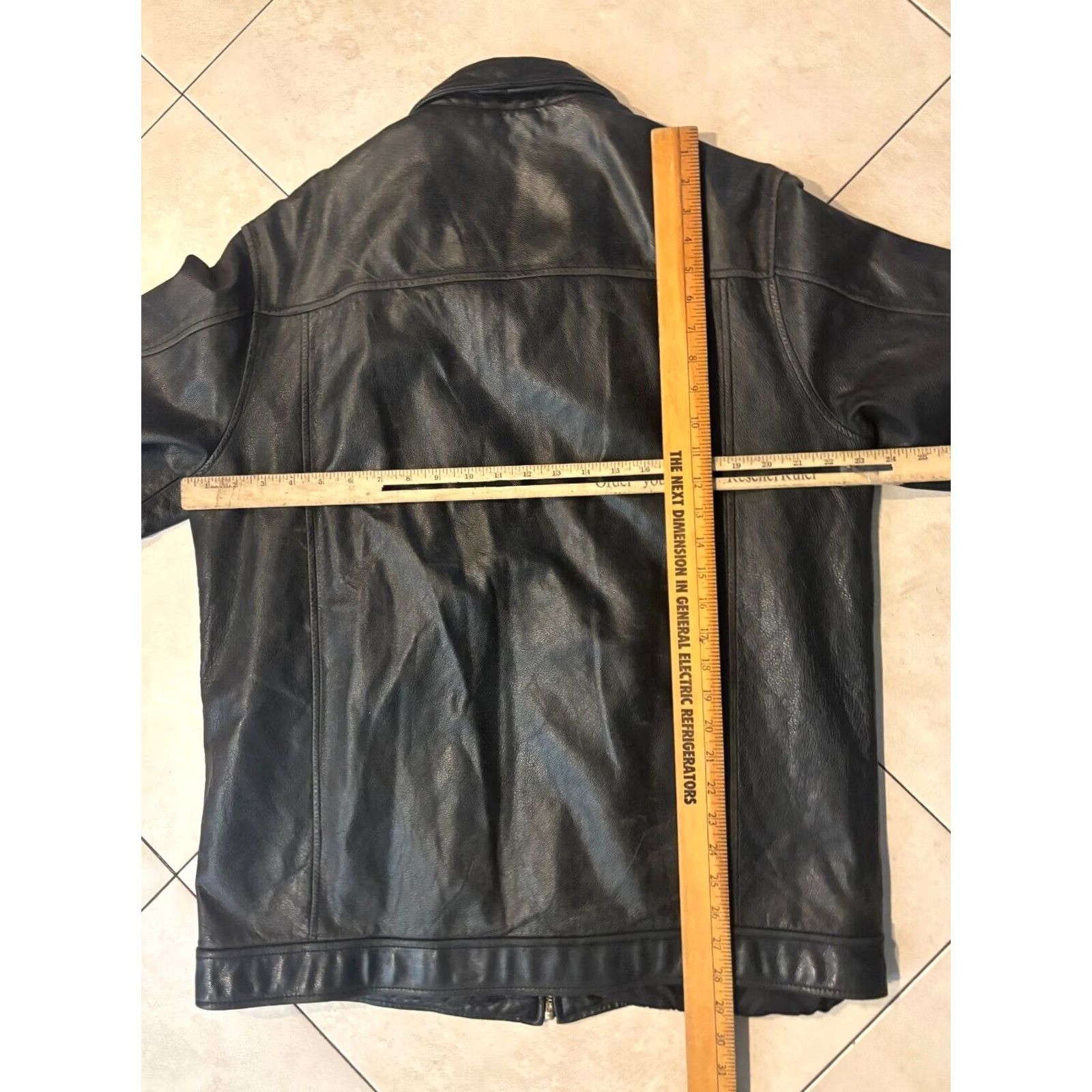 Wilson Wilson Leather M Julian Jacket Mens M Full Zip Biker Moto Grunge Classic 4481 Black Solid Vintage No N/A Size US M / EU 48-50 / 2 - 7 Thumbnail
