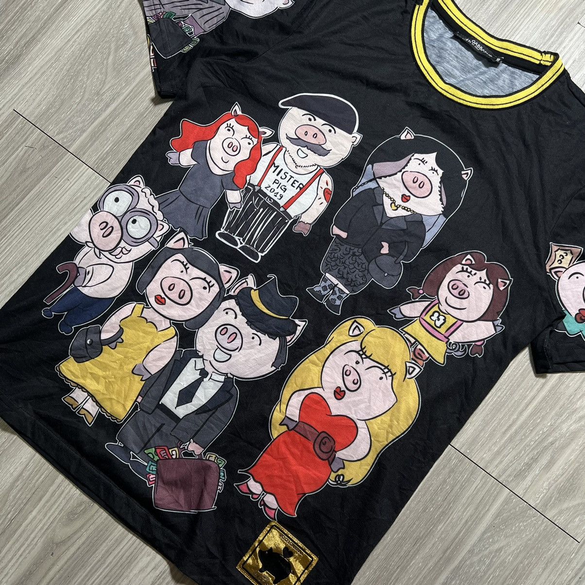 Dolce & Gabbana Dolce & Gabbana Pigs Print Tee Size US M / EU 48-50 / 2 - 3 Thumbnail