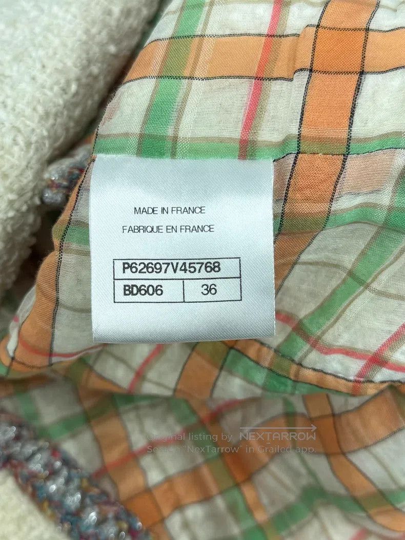 Chanel Chanel Tweed rolled-edged two-pocket jacket Size XS / US 0-2 / IT 36-38 - 5 Thumbnail