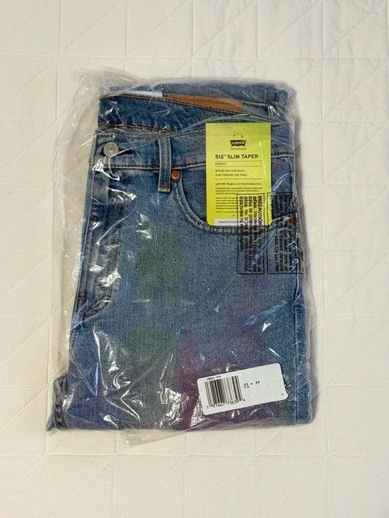 Levi's Levi’s 512 Slim Taper Splatter Paint Faded Dye Denim Jeans Size US 33 - 10 Thumbnail