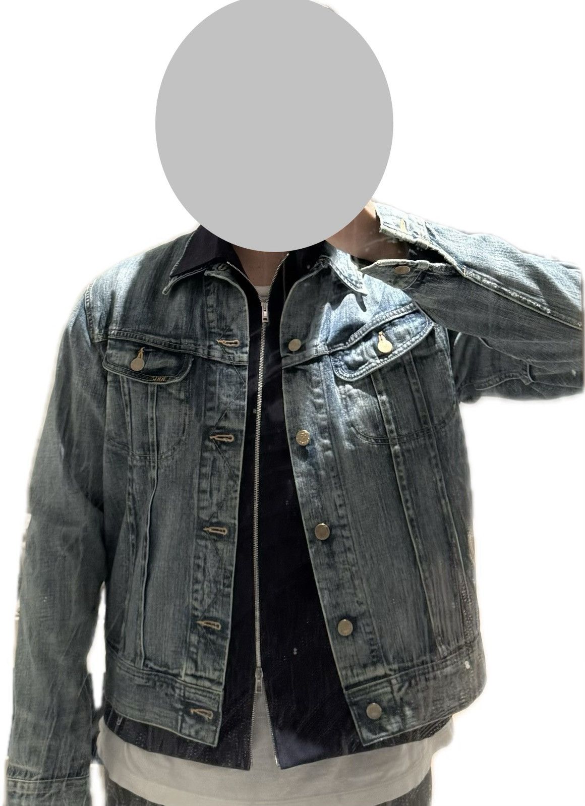 Theory MSRP $500 Theory Navy Lampo Double Zipper Cropped Jacket Size US M / EU 48-50 / 2 - 4 Thumbnail