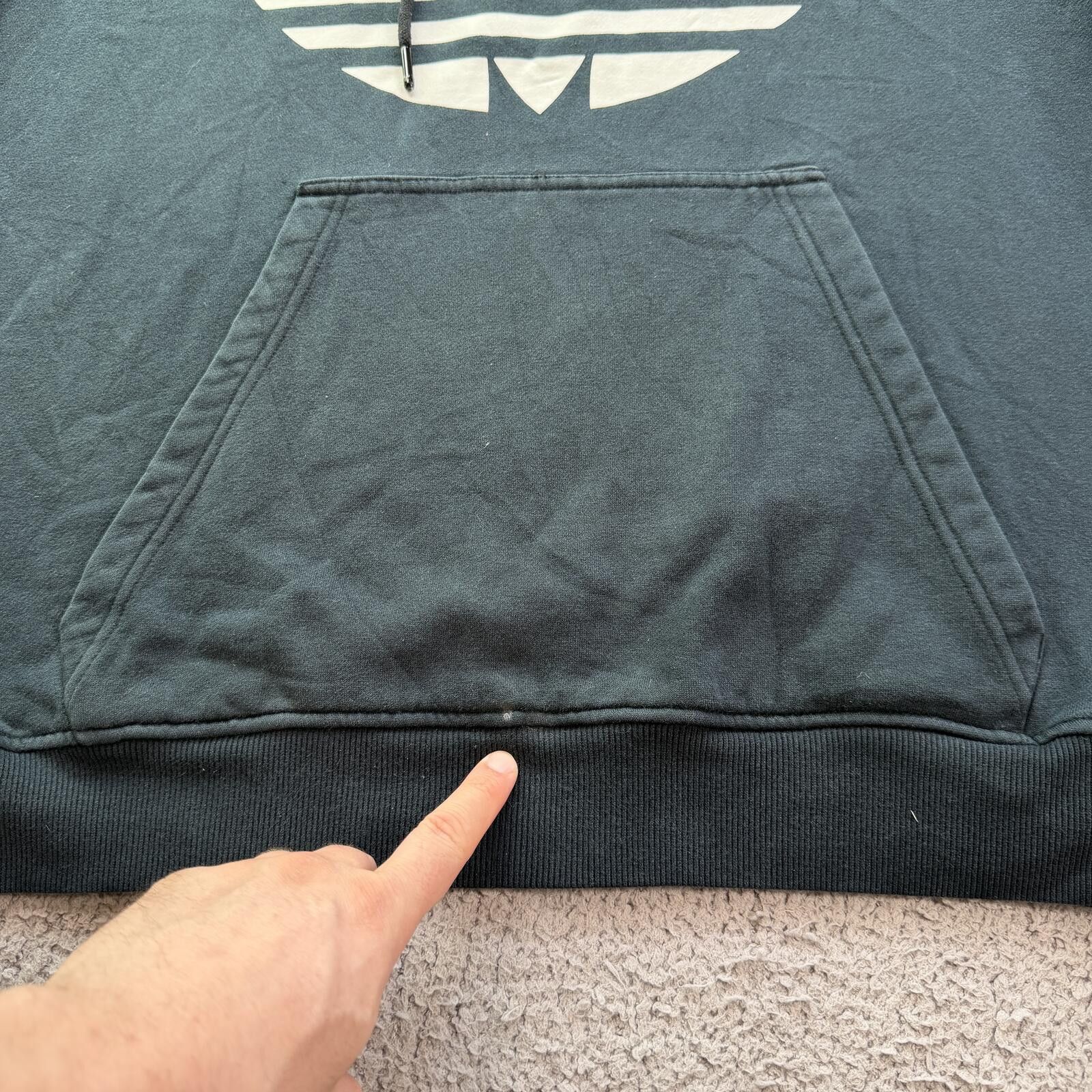 Adidas Adidas Originals Trefoil Hoodie XL Black Pullover Sweatshirt Size US XL / EU 56 / 4 - 7 Thumbnail