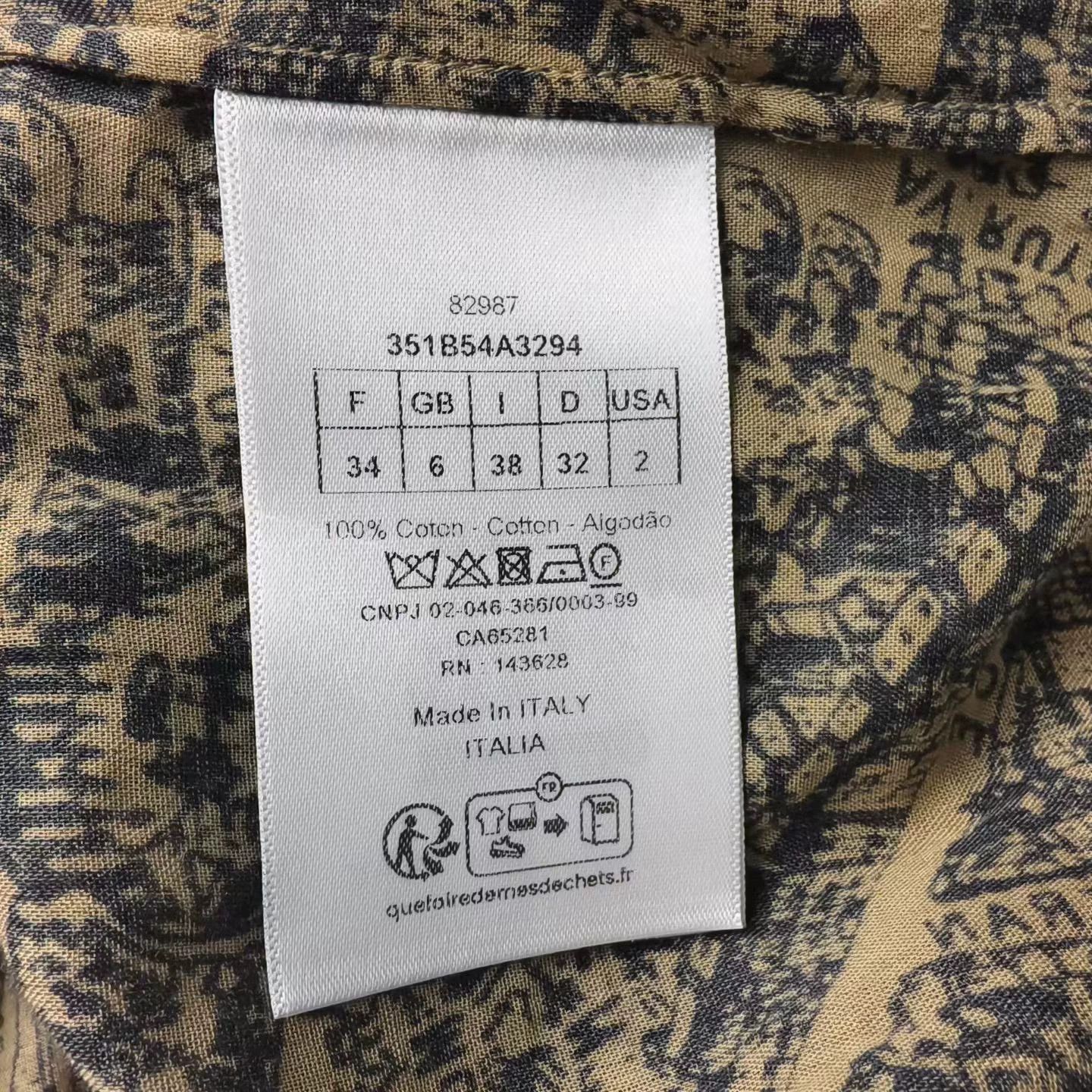 Dior Dior Paris Map Knit Shirtdress 34 99 Size XS / US 0-2 / IT 36-38 - 4 Thumbnail