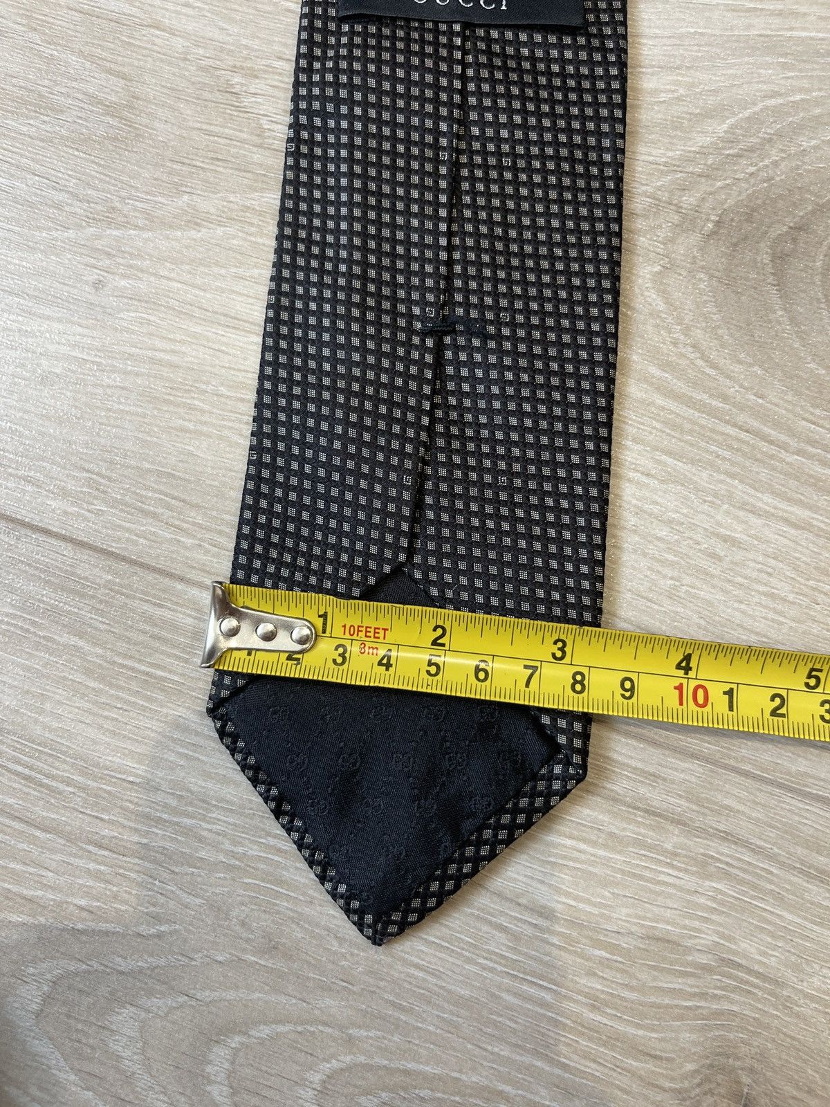 Gucci Gucci black Silk Tie Made In Italy Size ONE SIZE - 7 Thumbnail