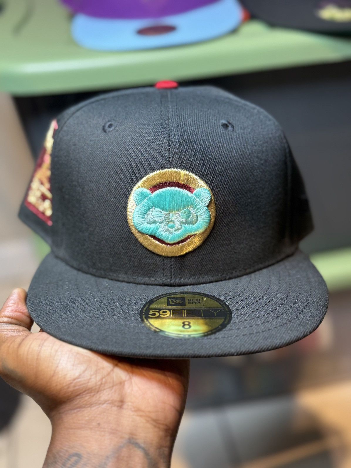 Hat Club × MyFitteds × New Era Size 8 "RED ENVELOPE" CHICAGO CUBS FITTED HAT Size ONE SIZE - 1 Thumbnail