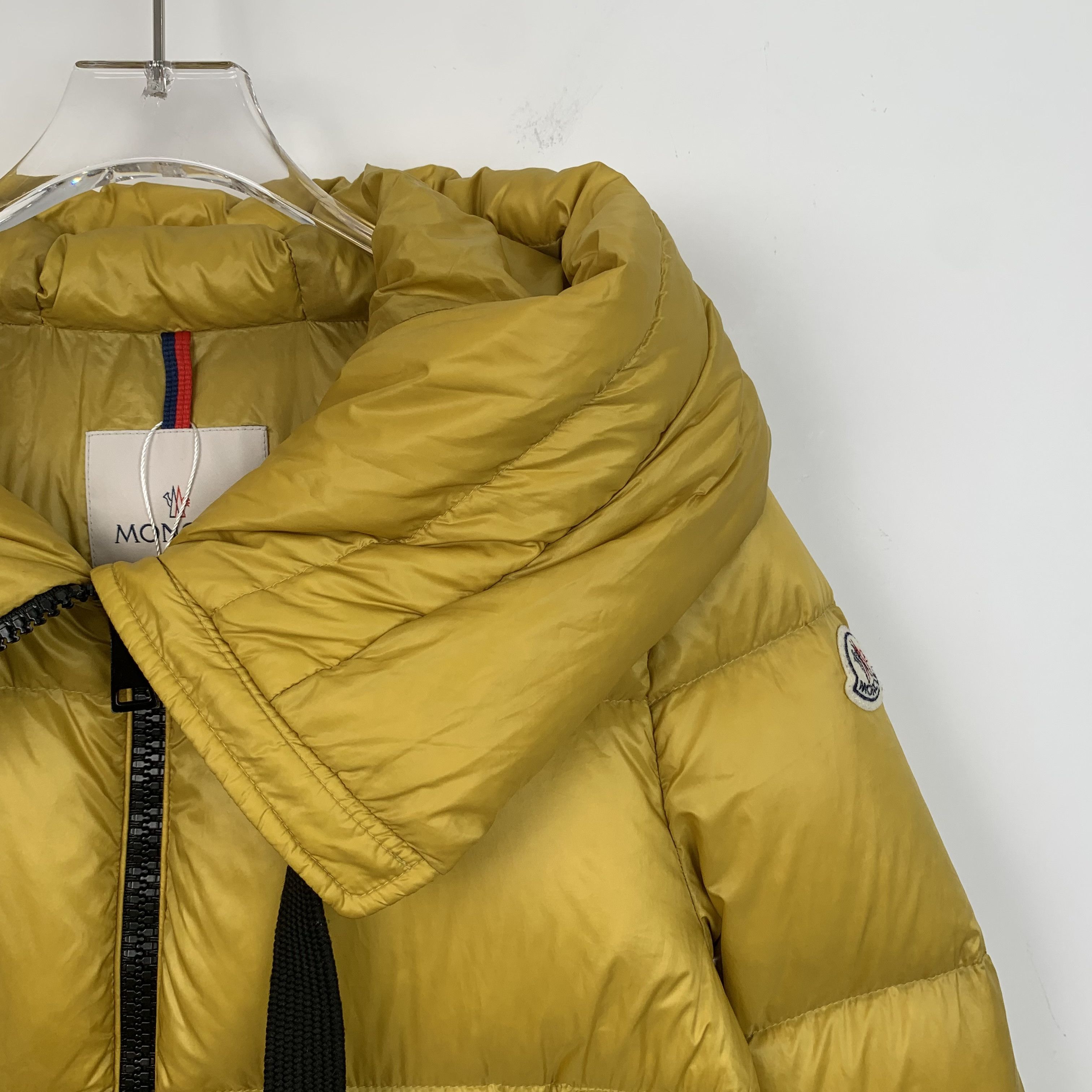 Moncler Moncler Serin Yellow Logo Jacket with Hood (Size M) Size M / US 6-8 / IT 42-44 - 7 Thumbnail