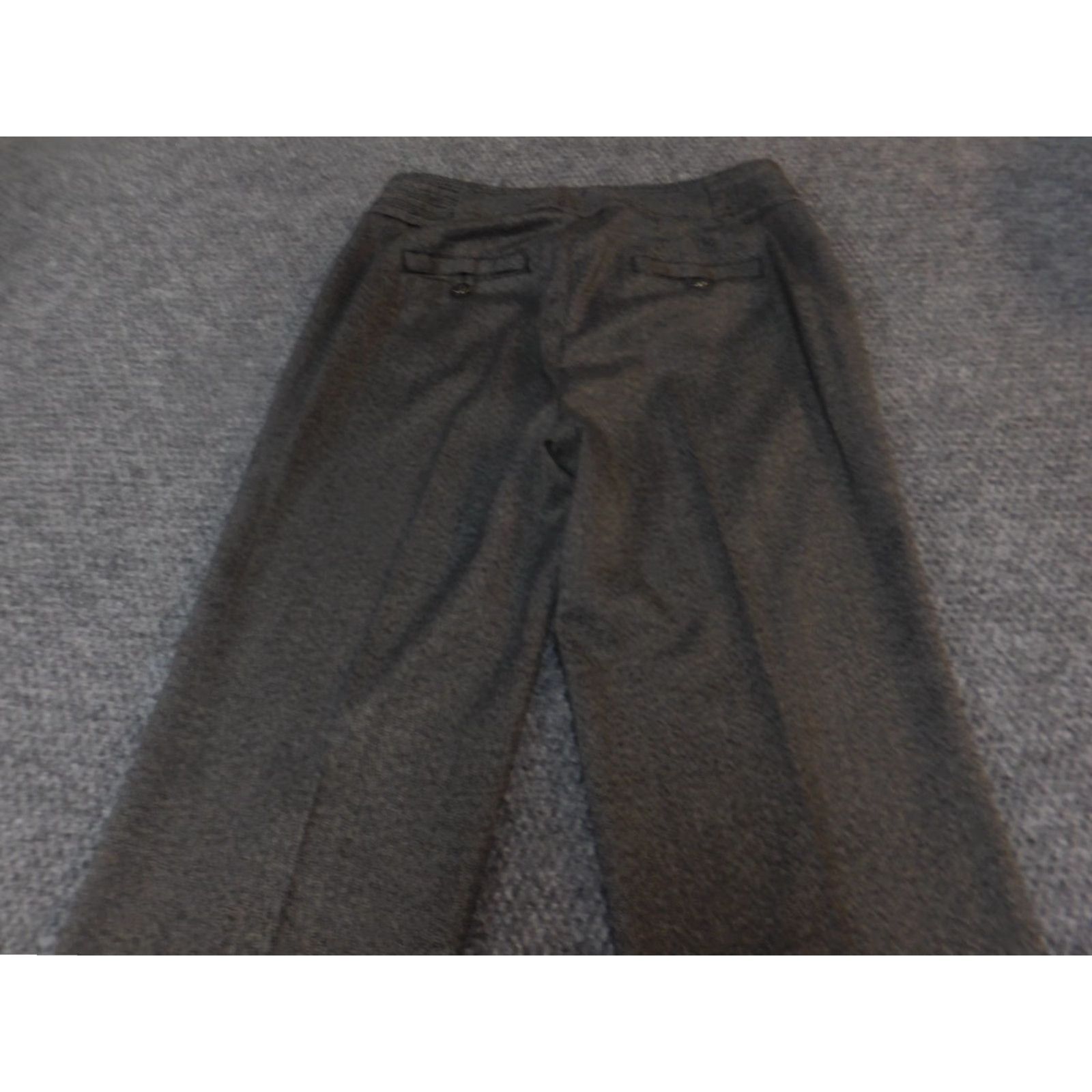 Vintage Dressbarn Dress Pants Womens 4 Gray Straight Regular Adult Regular Inseam 31 in Cotton Knit Crochet Dress Pants Size 27" / US 4 / IT 40 - 7 Thumbnail