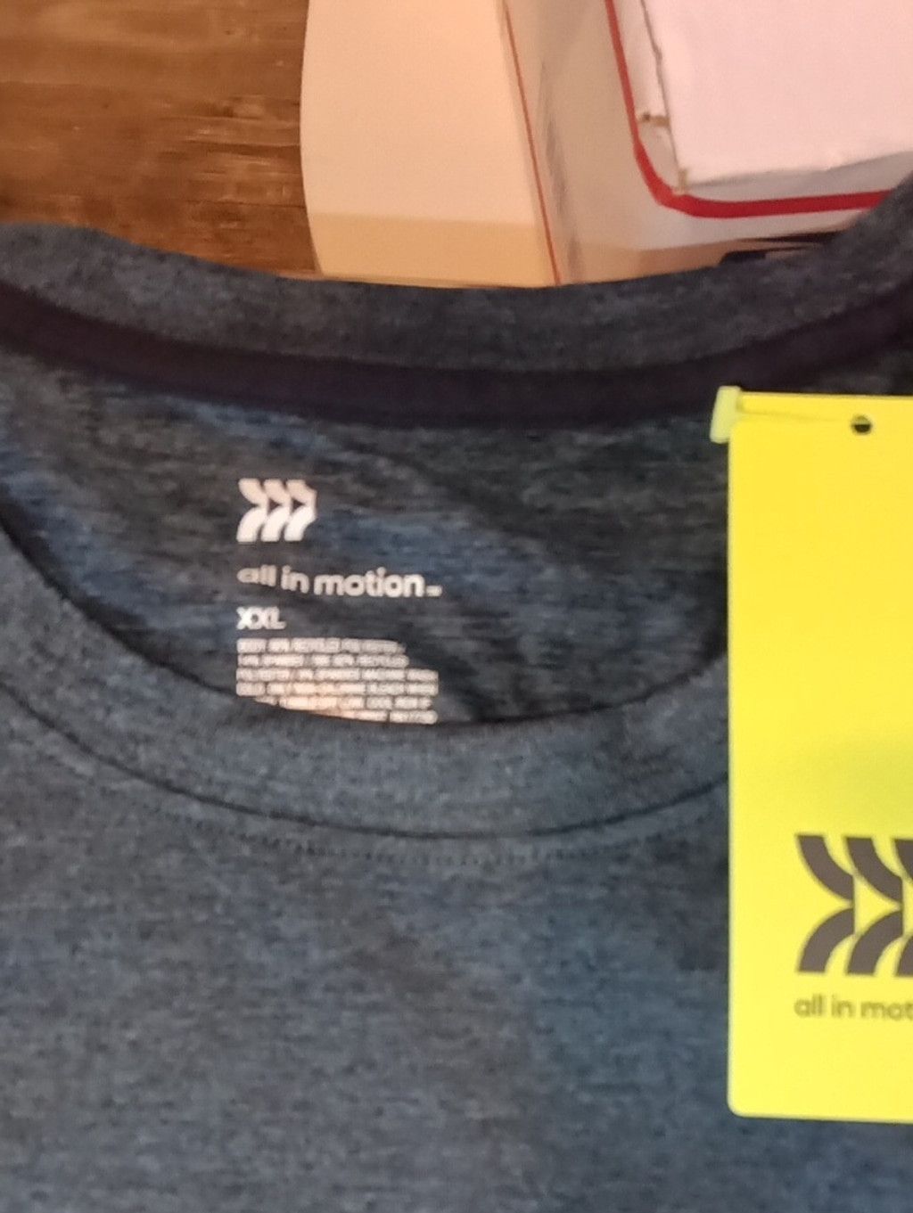 Target Basics Men's Relaxed T-Shirt - All in Motion Dark Blue XXL. F Size US XXL / EU 58 / 5 - 3 Thumbnail