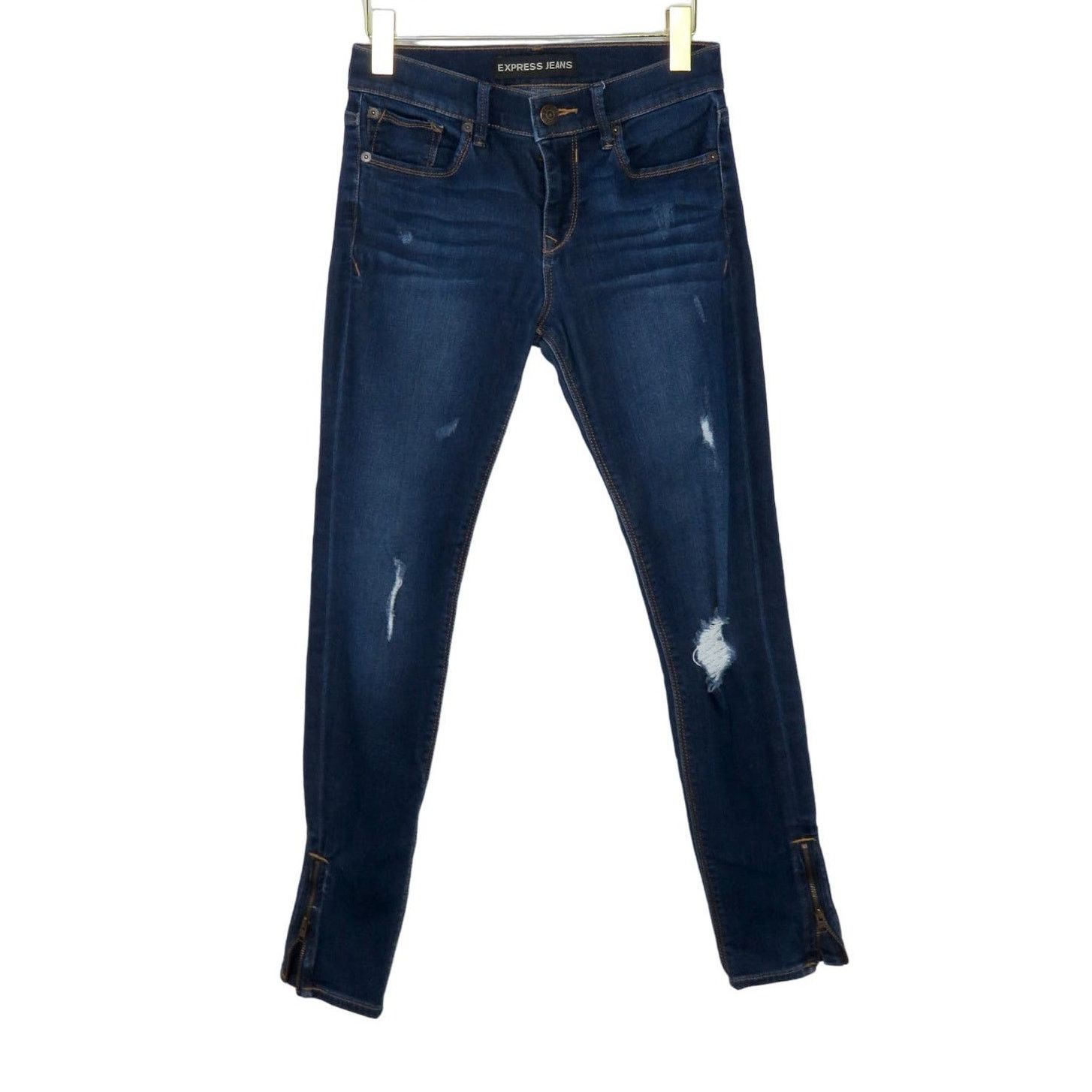 Express Express Supersoft Ankle Legging Mid Rise Skinny Jeans 0 Size 25" / US 0 / IT 36 - 2 Thumbnail