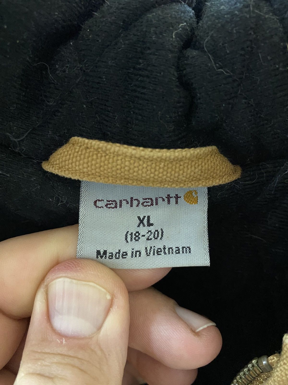 Carhartt Carhartt Active Jacket Hooded Full Zip Coat Youth XL Mens S Size US S / EU 44-46 / 1 - 9 Thumbnail
