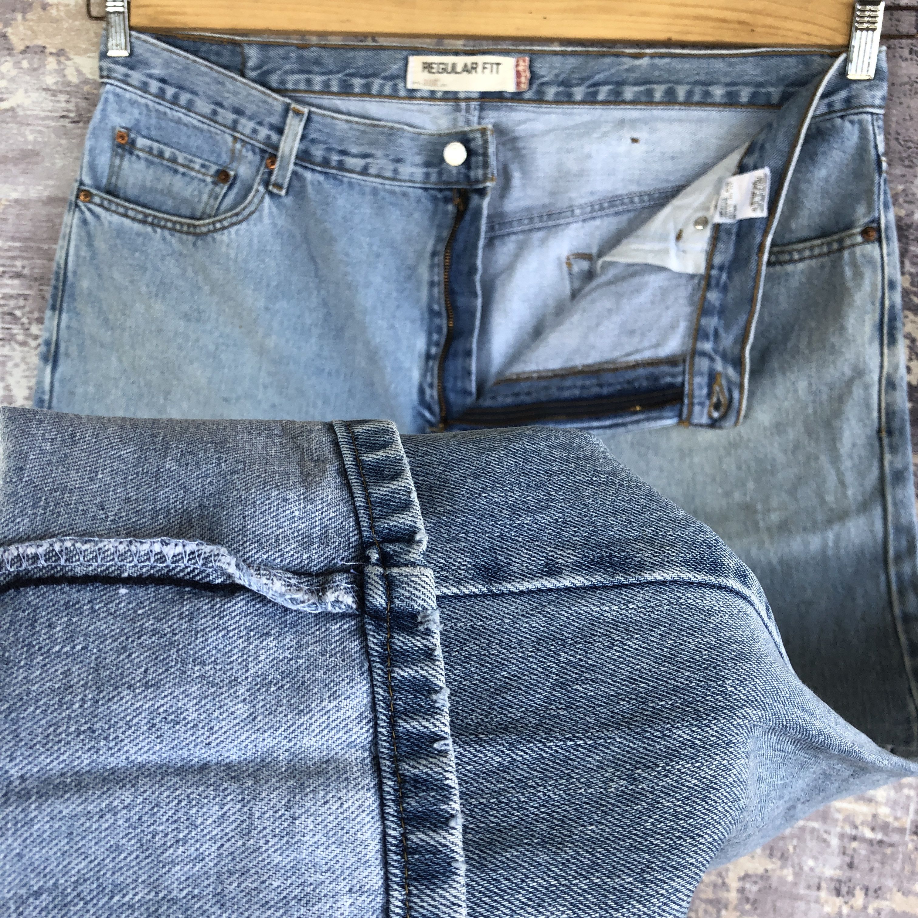 Levi's Vintage Y2K Levis Faded Jeans Levi's 505 Light Wash Denim Size US 44 / EU 60 - 8 Thumbnail