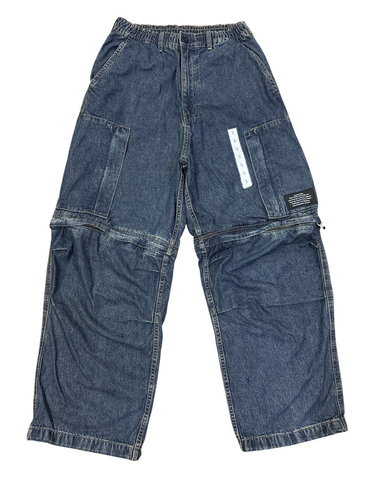 GU × Undercover Gu x Undercover denim Wide Cargo Baggy pants Size US 30 / EU 46 - 1 Thumbnail